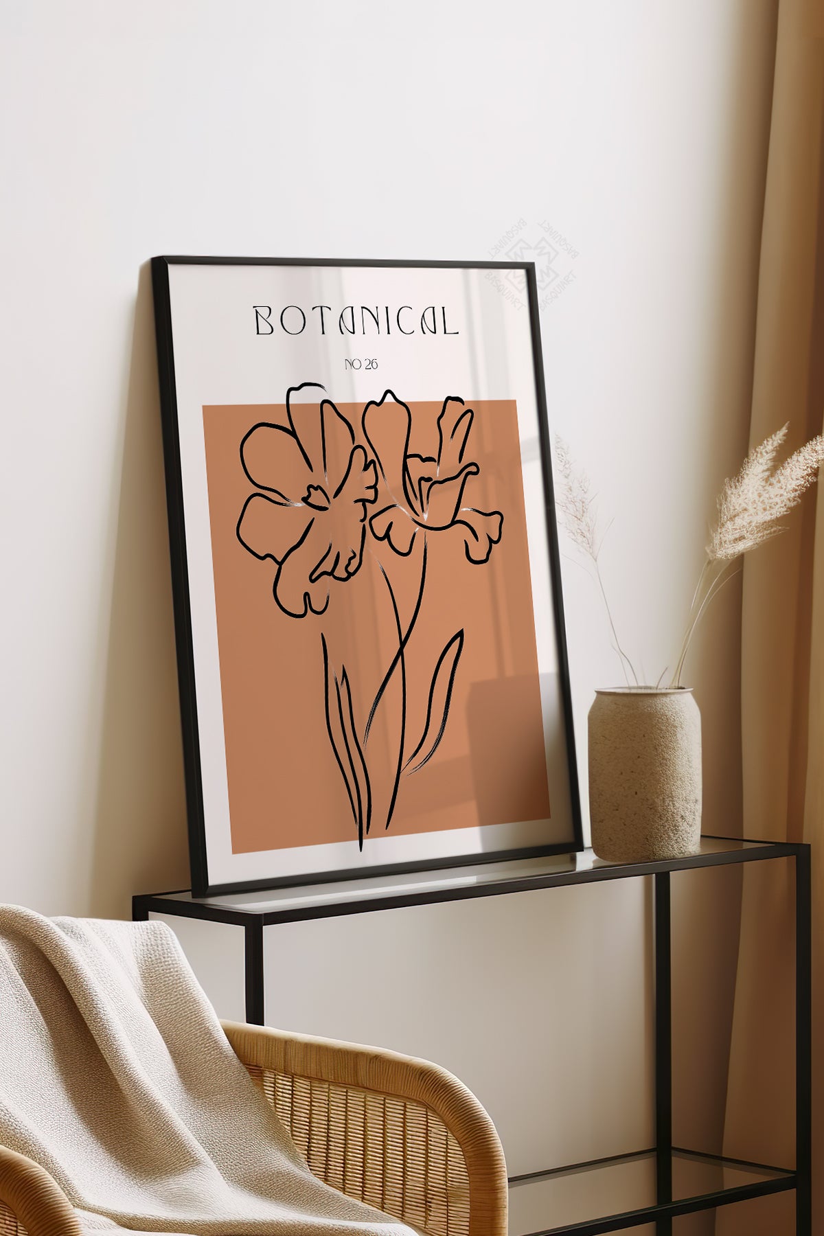 Bohemian Serisi Siyah Çerçeveli Poster, Tablo No:124