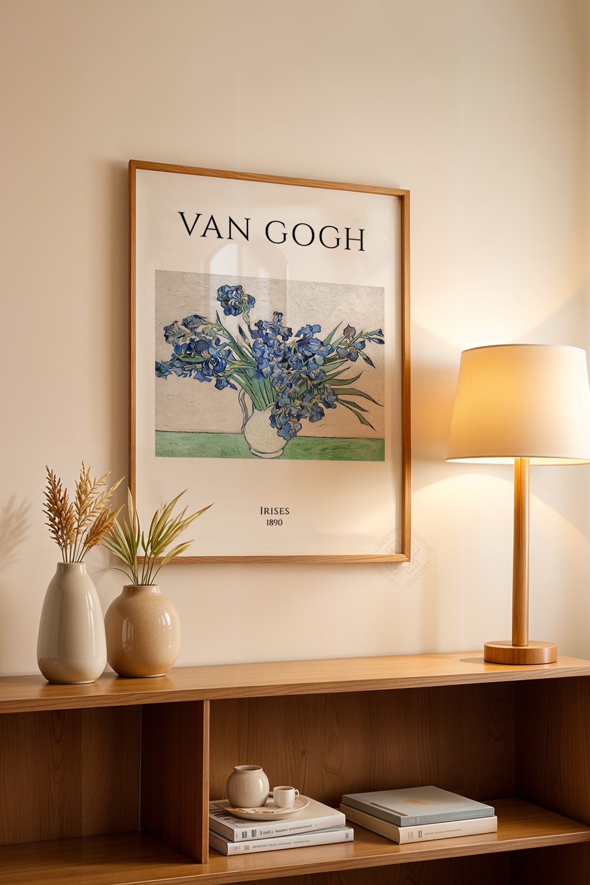 Vincent Van Gogh Serisi Ahşap Çerçeveli Poster, Tablo Duvar Dekoru No:3