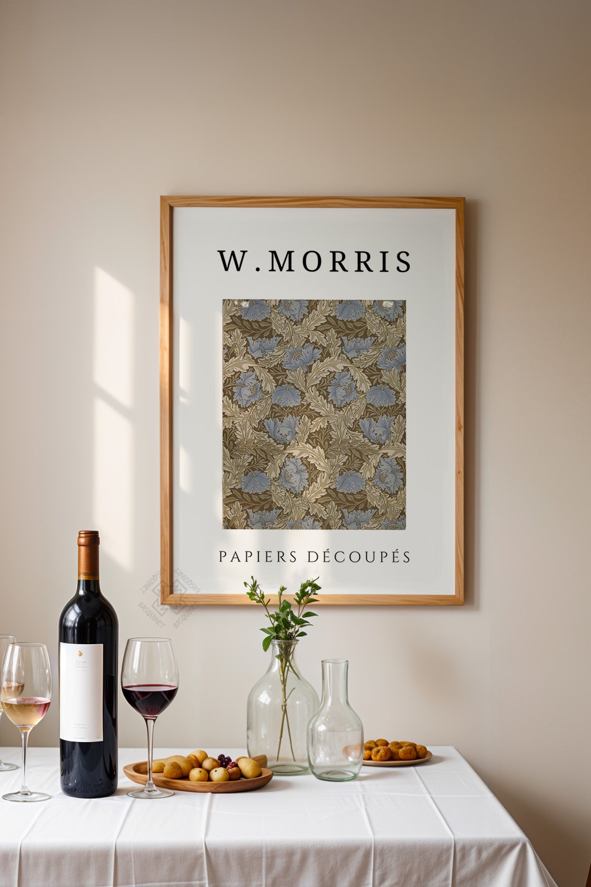 William Morris Serisi Ahşap Çerçeveli Poster, Tablo Duvar Dekoru No:7