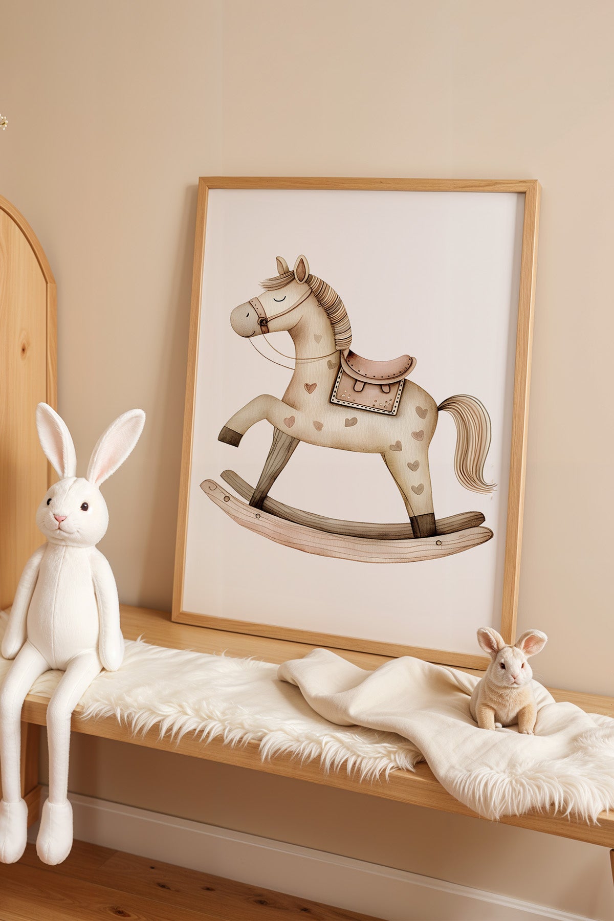 Çocuk Odası, Bebek Odası Ahşap Çerçeveli Poster, Tablo No:55