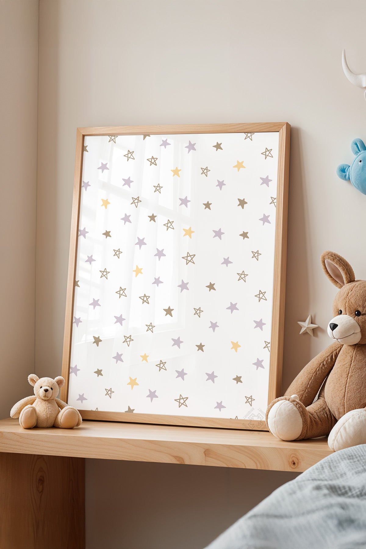 Çocuk Odası, Bebek Odası Ahşap Çerçeveli Poster, Tablo No:26