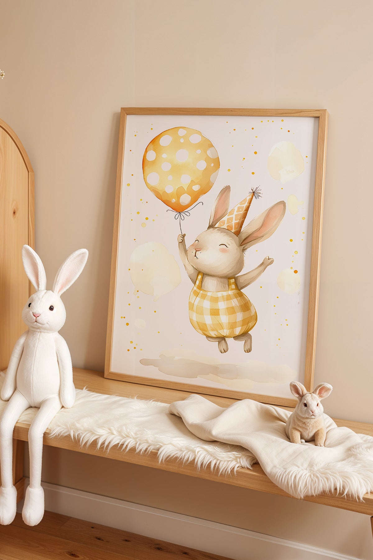 Çocuk Odası, Bebek Odası Ahşap Çerçeveli Poster, Tablo No:58