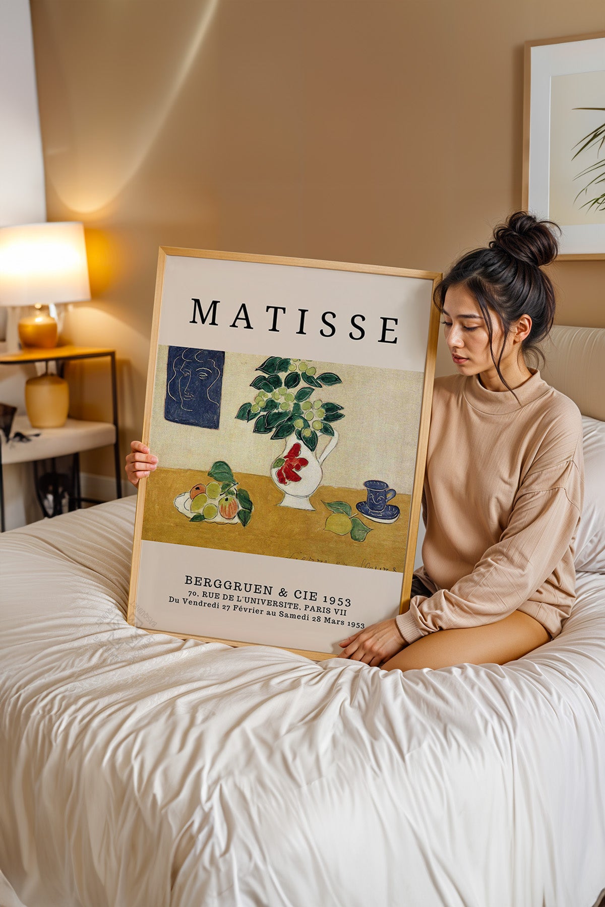 Henri Matisse Serisi Ahşap Çerçeveli Poster, Tablo Duvar Dekoru No:6