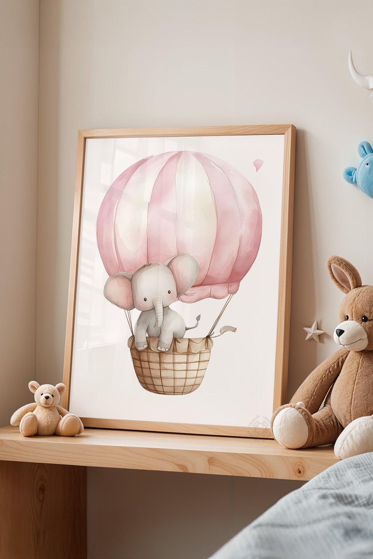 Çocuk Odası, Bebek Odası Ahşap Çerçeveli Poster, Tablo No:45