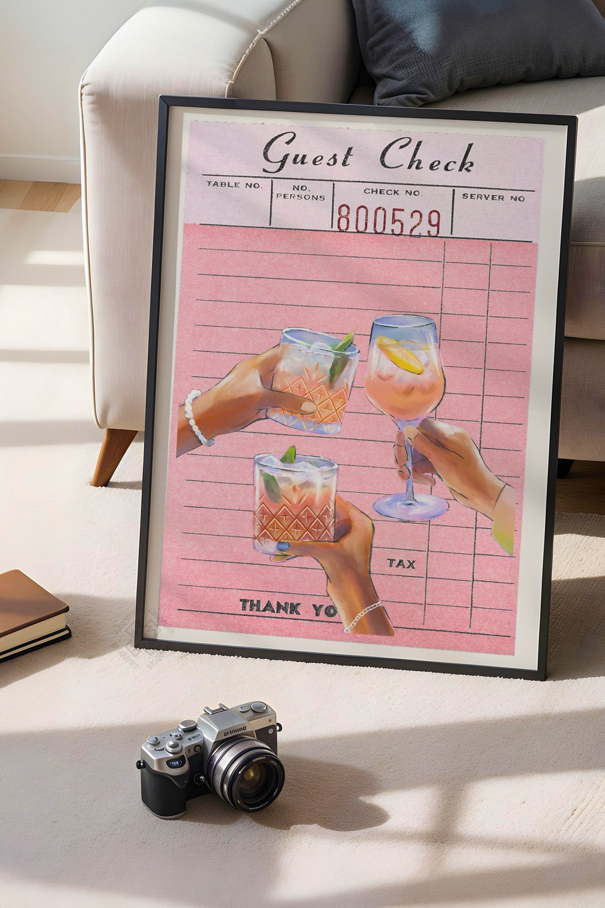 Lucky You Serisi Siyah Çerçeveli Poster, Tablo Duvar Dekoru No:92