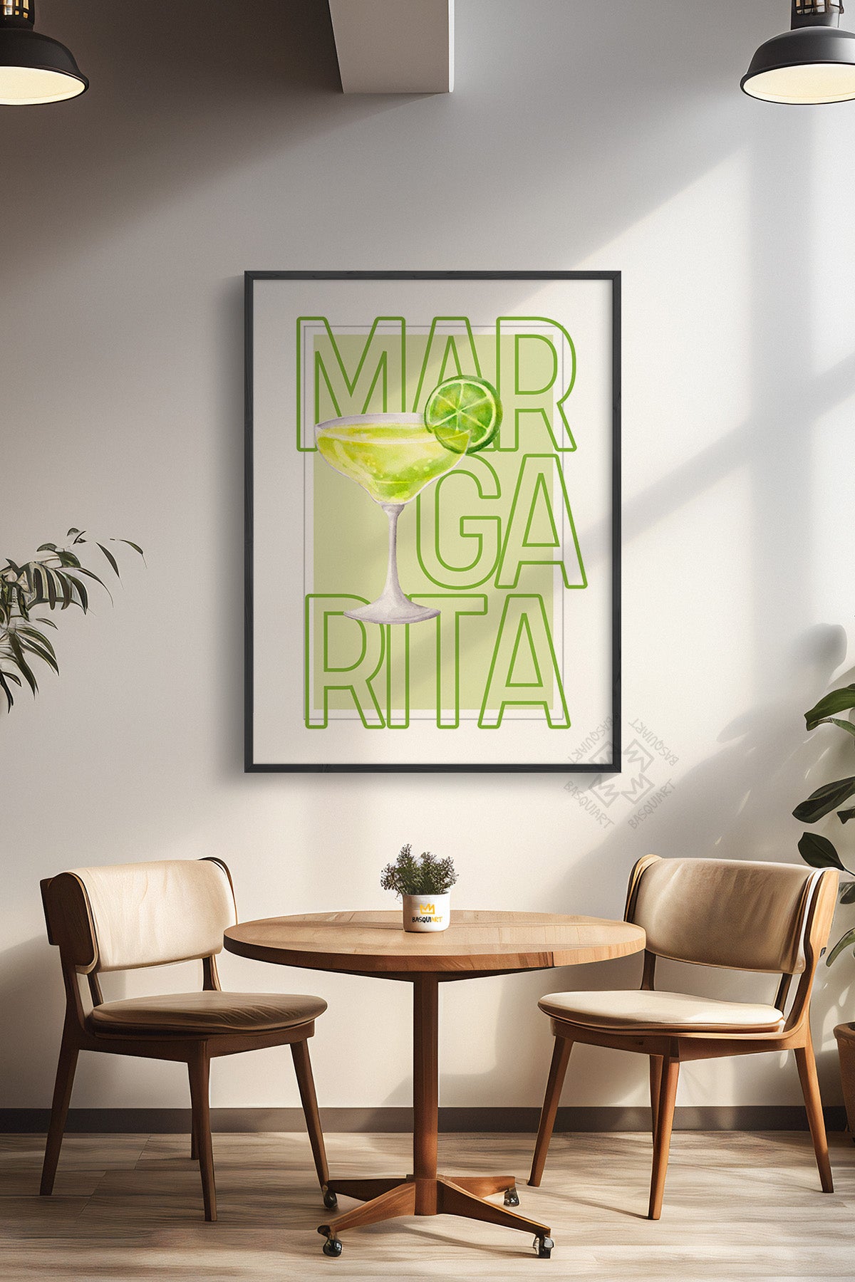 Kokteyl Serisi Siyah Çerçeveli Poster, Tablo, Cafe, Restoran, Mutfak Duvar Dekoru No:44