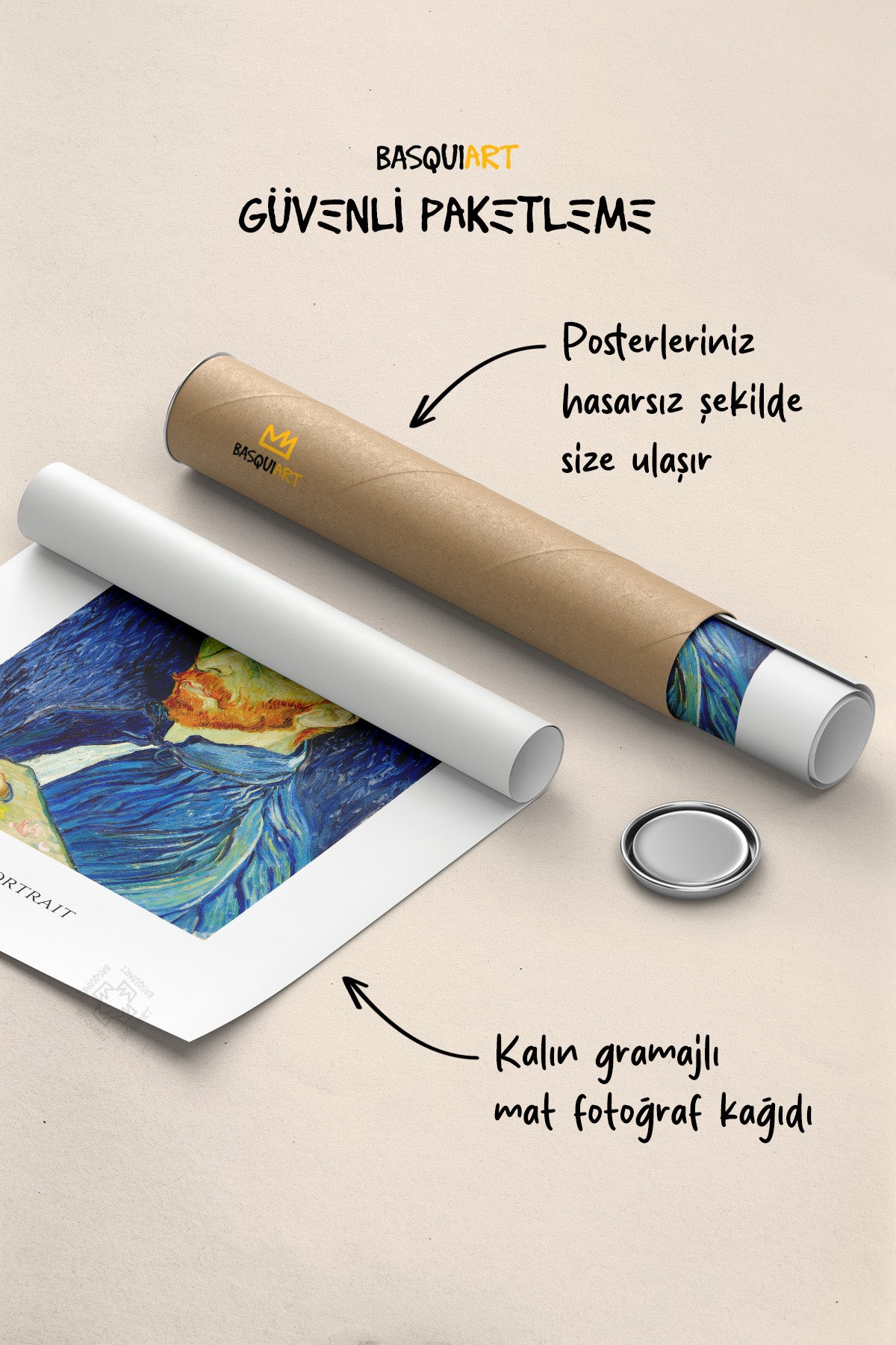 Vincent Van Gogh 3'lü Poster Seti, Duvar Dekoru No:2