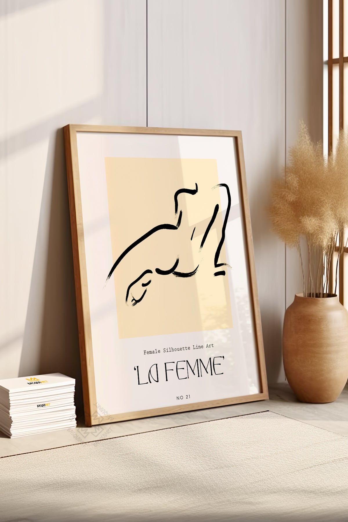 Bohemian Serisi Ahşap Çerçeveli Poster, Tablo No:96