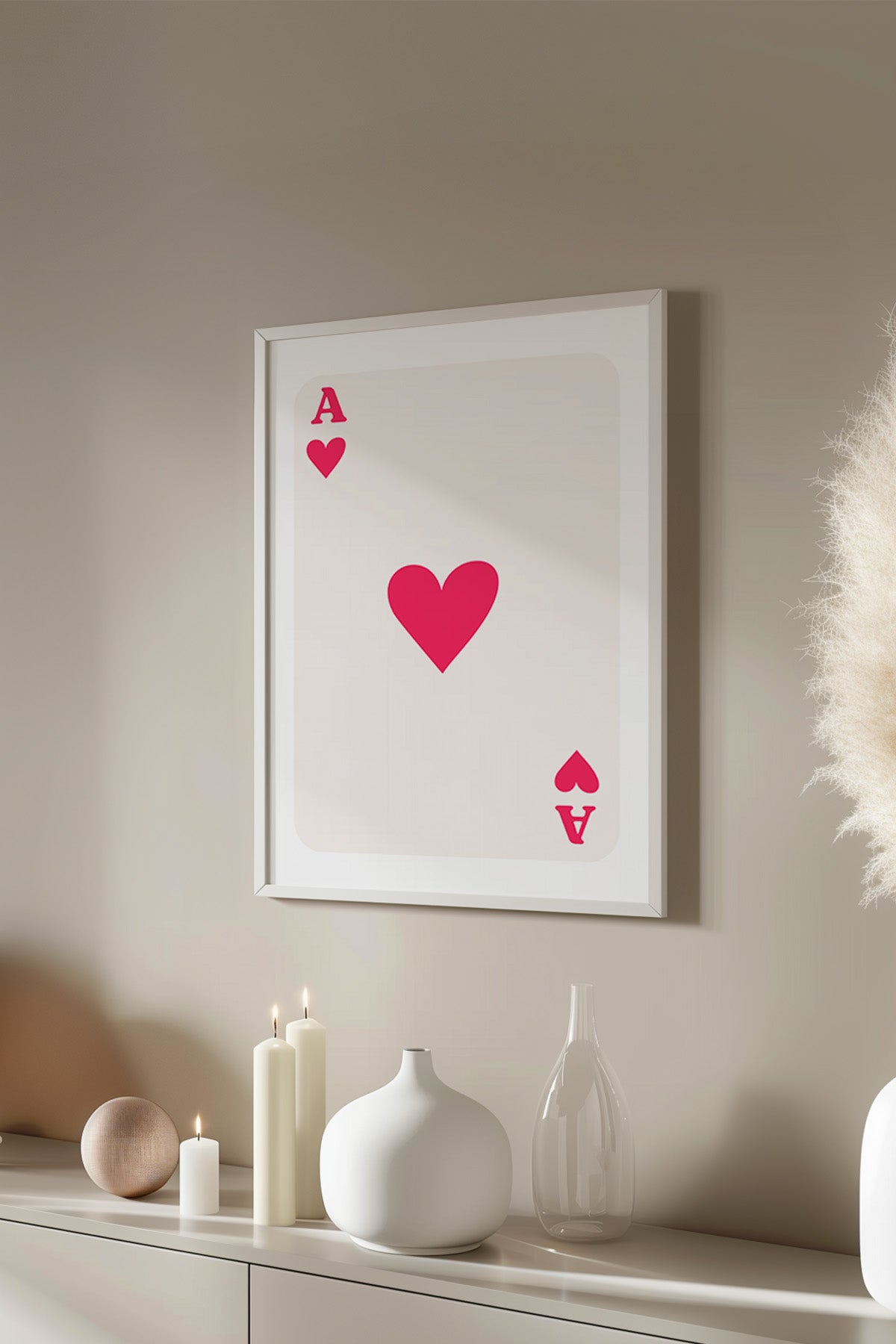 Lucky You Serisi Beyaz Çerçeveli Poster, Tablo Duvar Dekoru No:94