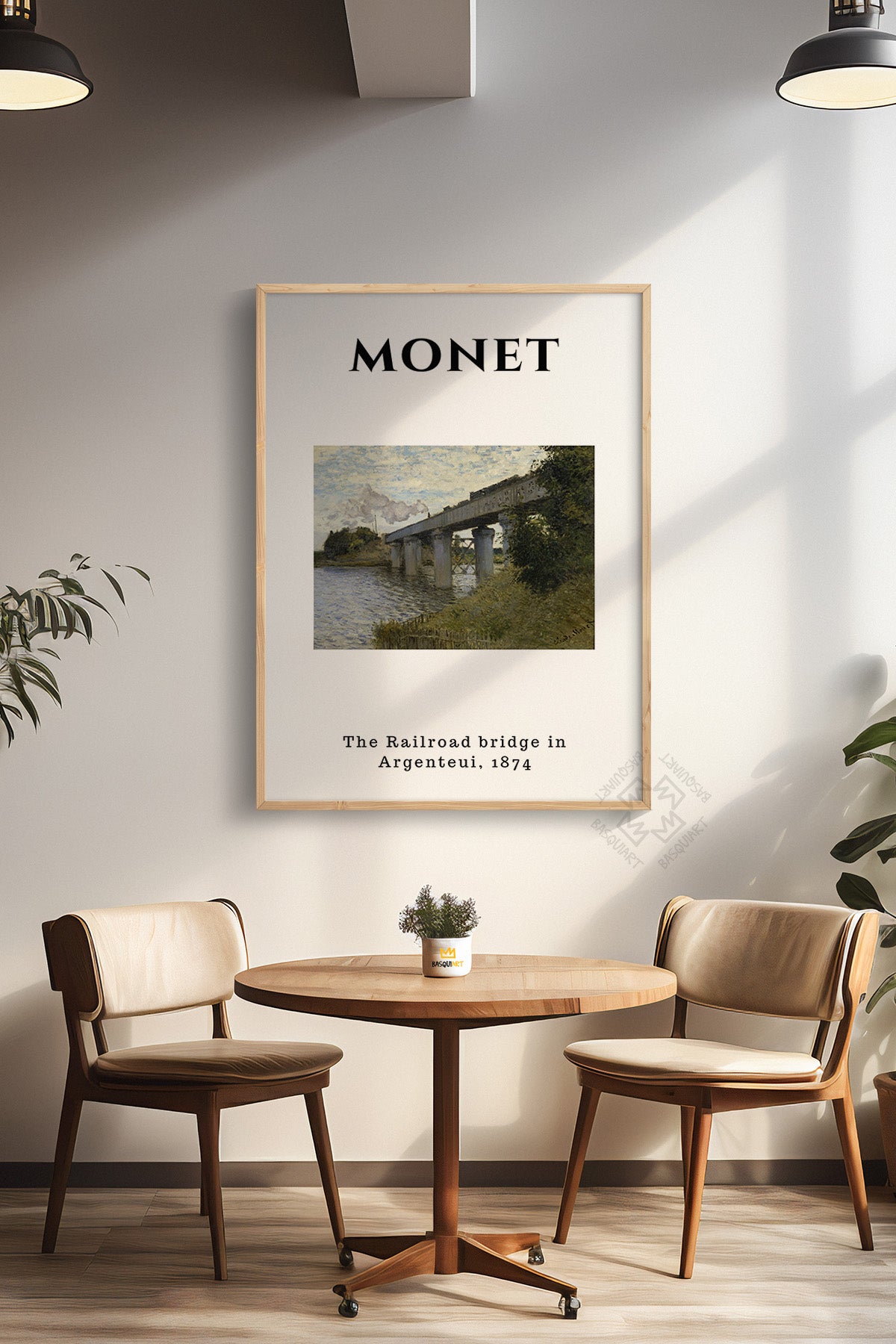 Claude Monet Serisi Ahşap Çerçeveli Poster, Tablo Duvar Dekoru No:9