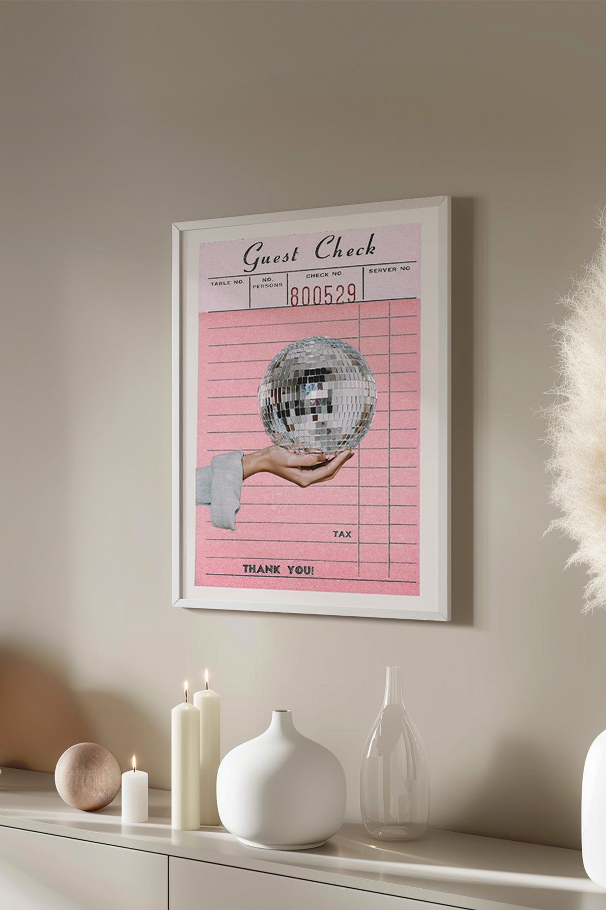 Lucky You Serisi Beyaz Çerçeveli Poster, Tablo Duvar Dekoru No:91