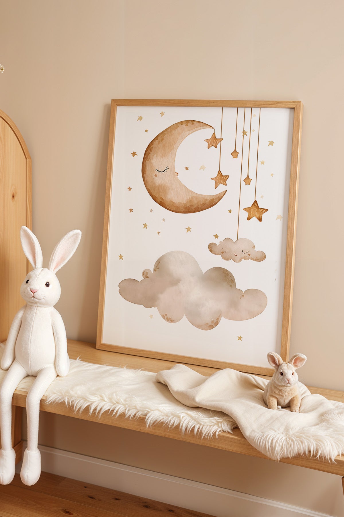 Çocuk Odası, Bebek Odası Ahşap Çerçeveli Poster, Tablo No:95