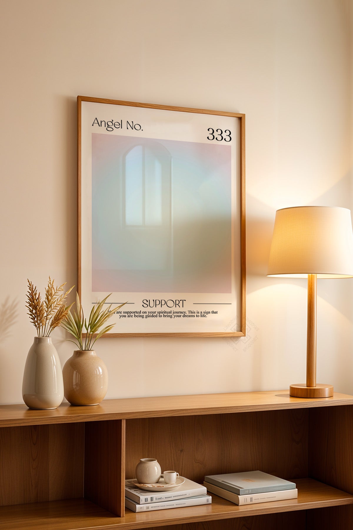 Aura Serisi Ahşap Çerçeveli Poster, Tablo No:7