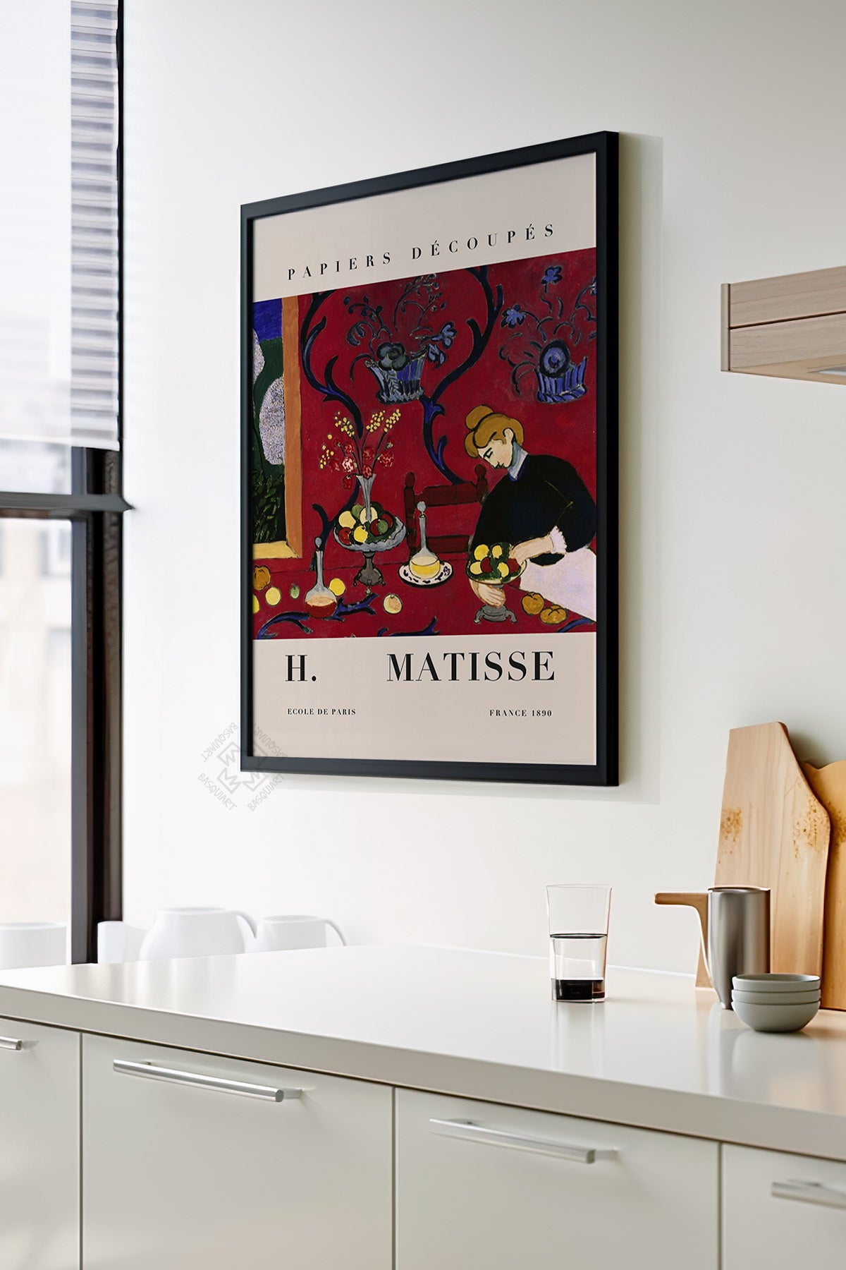 Henri Matisse Serisi Siyah Çerçeveli Poster, Tablo Duvar Dekoru No:22
