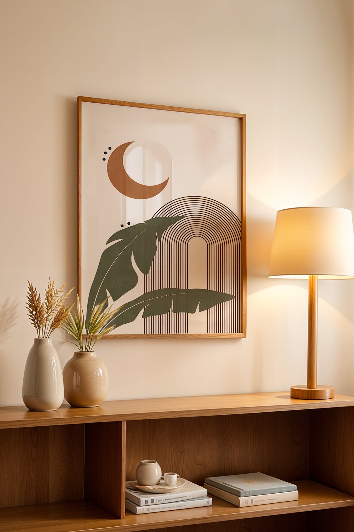 Bohemian Serisi Ahşap Çerçeveli Poster, Tablo No:42