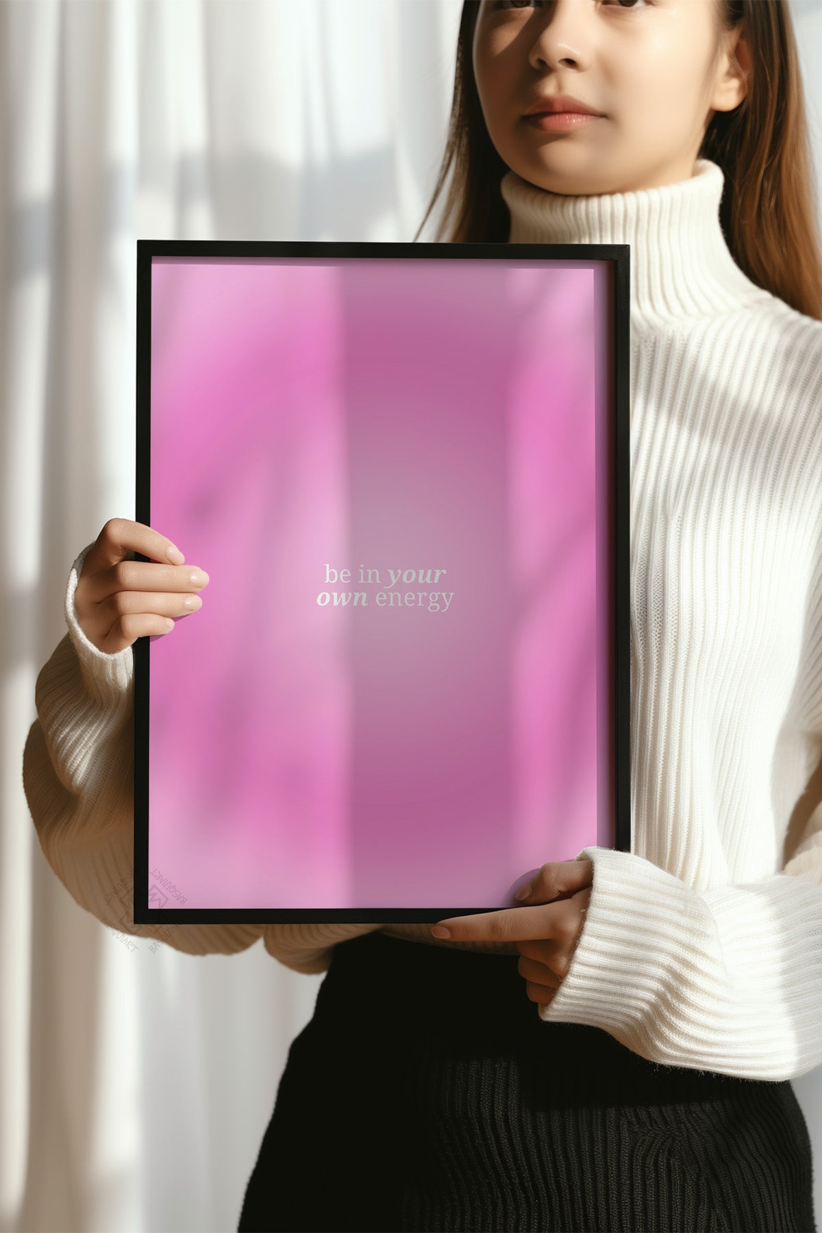 Aura Serisi Siyah Çerçeveli Poster, Tablo No:106