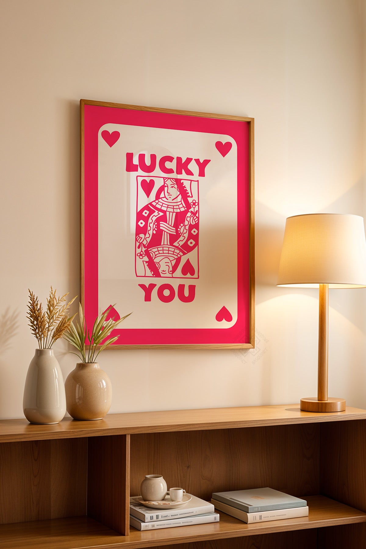Lucky You Serisi Ahşap Çerçeveli Poster, Tablo Duvar Dekoru No:83