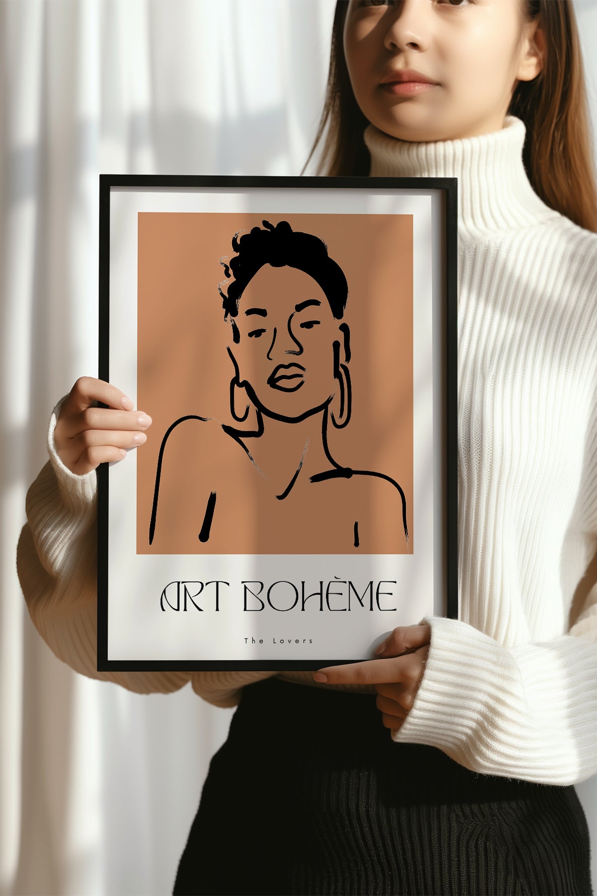 Bohemian Serisi Siyah Çerçeveli Poster, Tablo No:106