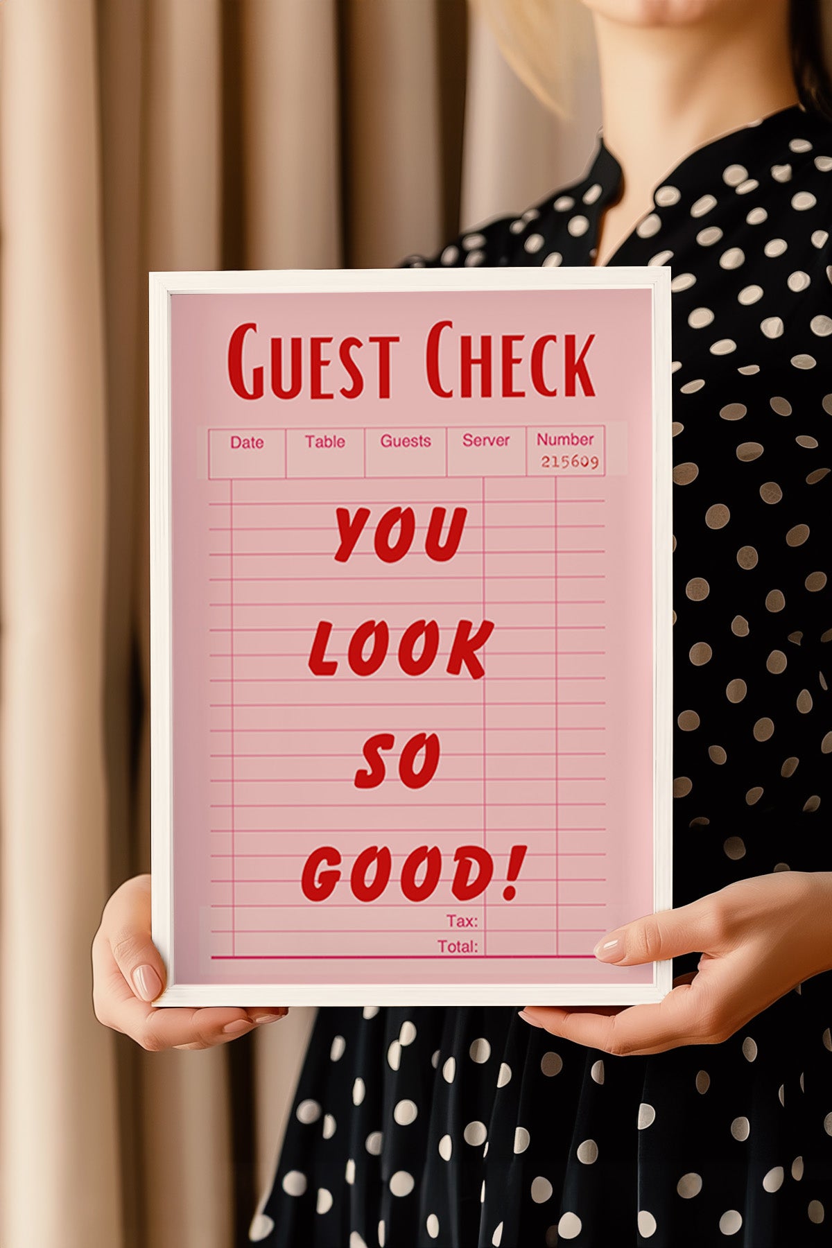 Lucky You Serisi Beyaz Çerçeveli Poster, Tablo Duvar Dekoru No:82