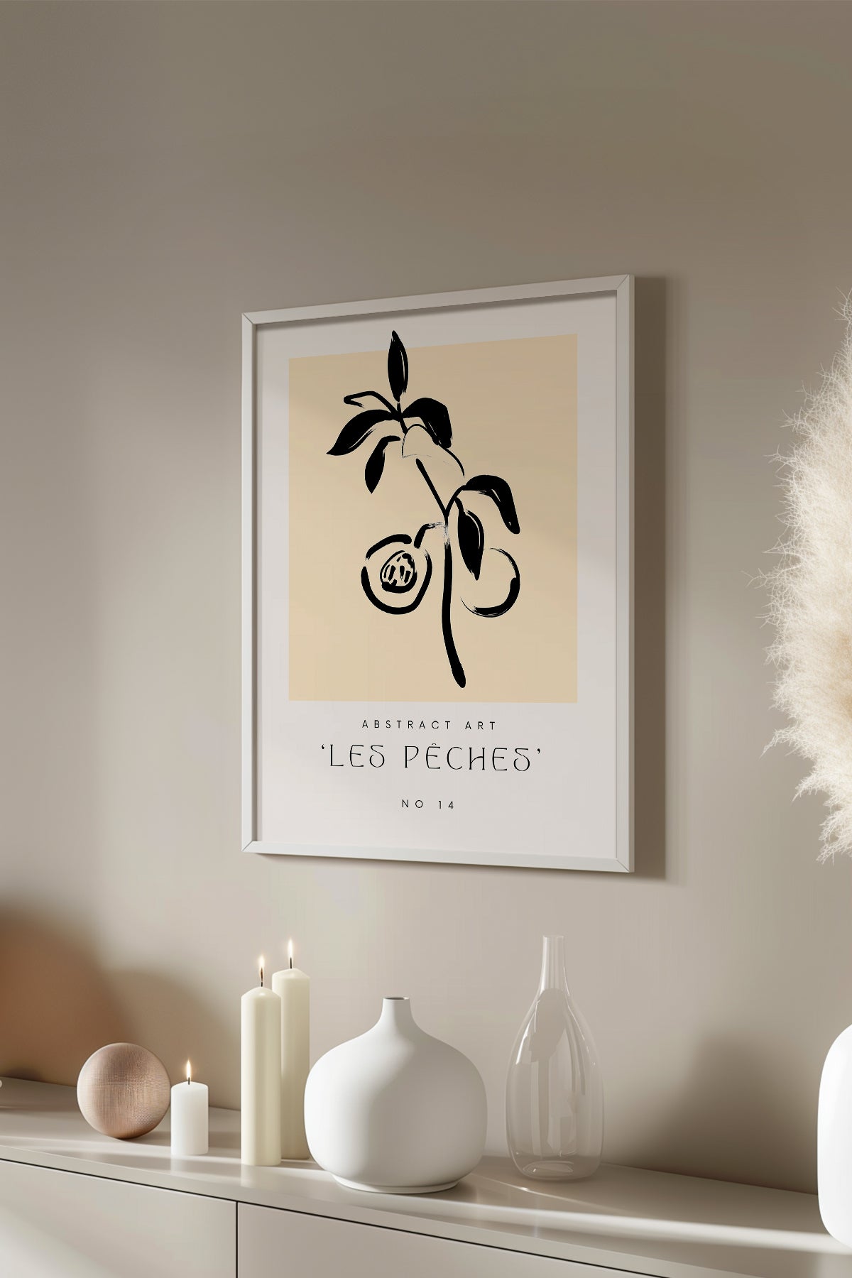 Bohemian Serisi Beyaz Çerçeveli Poster, Tablo No:129