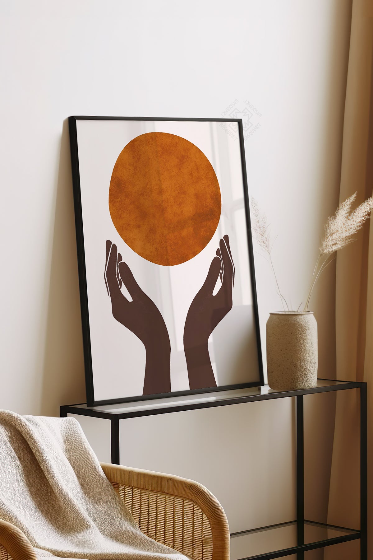 Bohemian Serisi Siyah Çerçeveli Poster, Tablo No:34