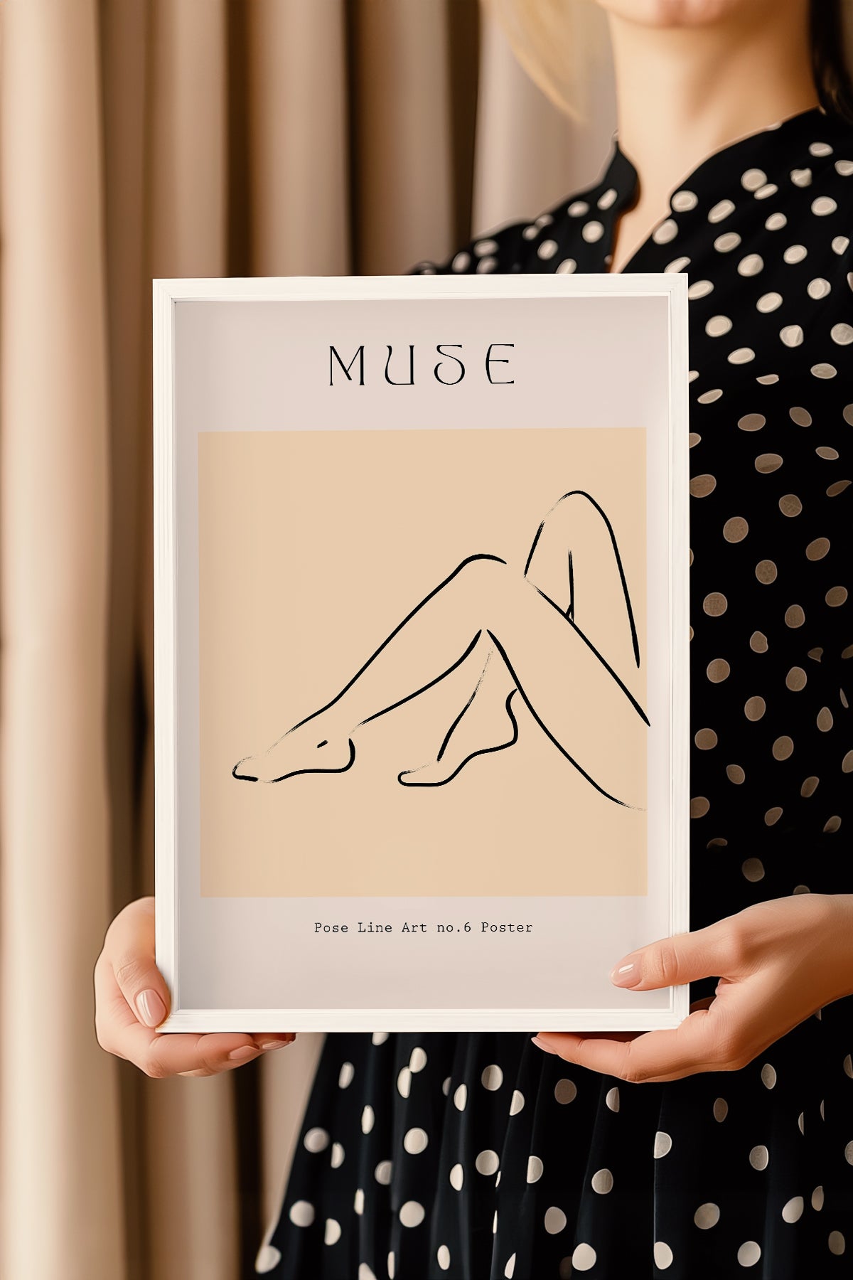 Bohemian Serisi Beyaz Çerçeveli Poster, Tablo No:99