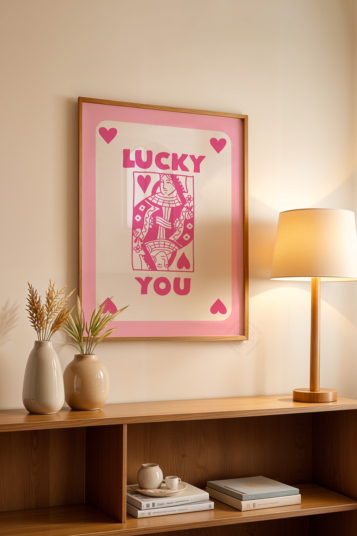 Lucky You Serisi Ahşap Çerçeveli Poster, Tablo Duvar Dekoru No:42