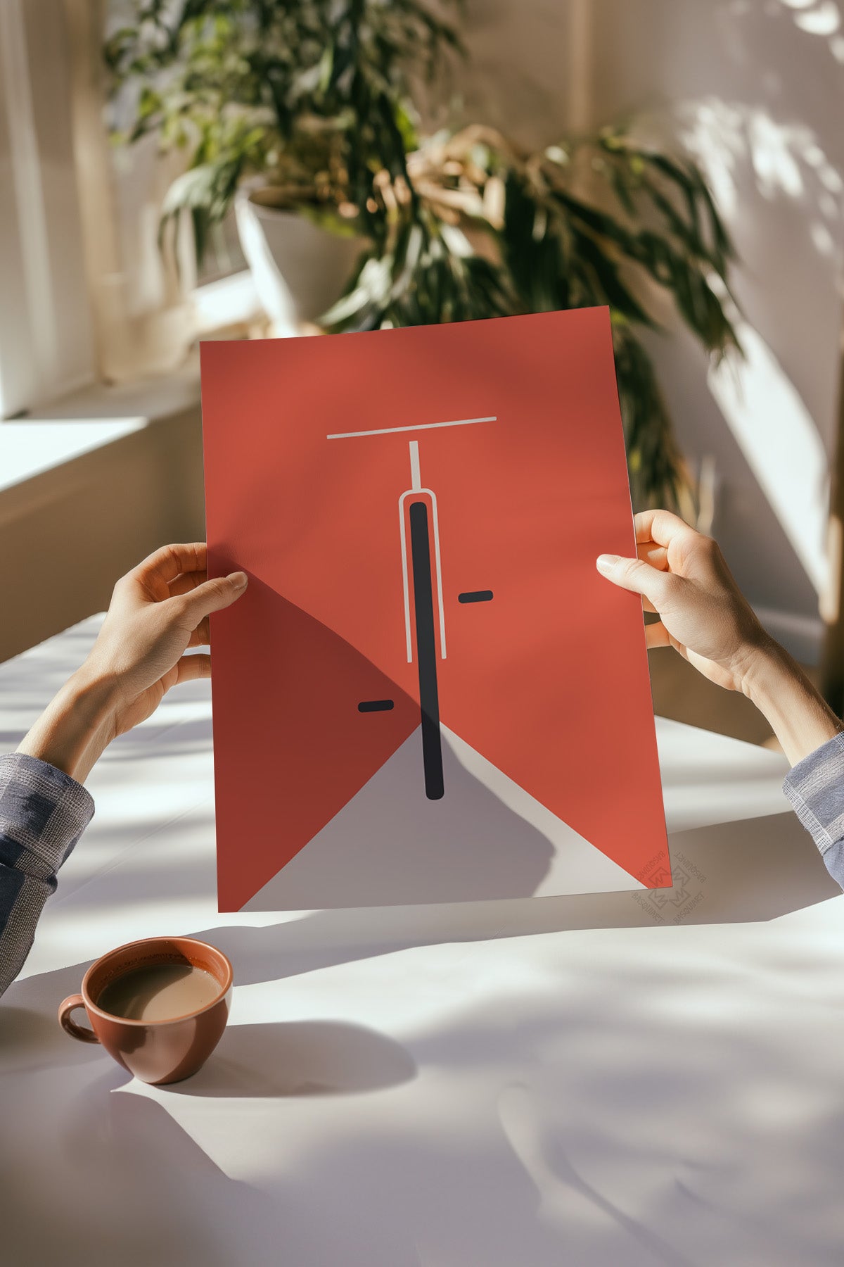 Bauhaus Minimalist 4'lü Poster Seti, Duvar Dekoru No:28