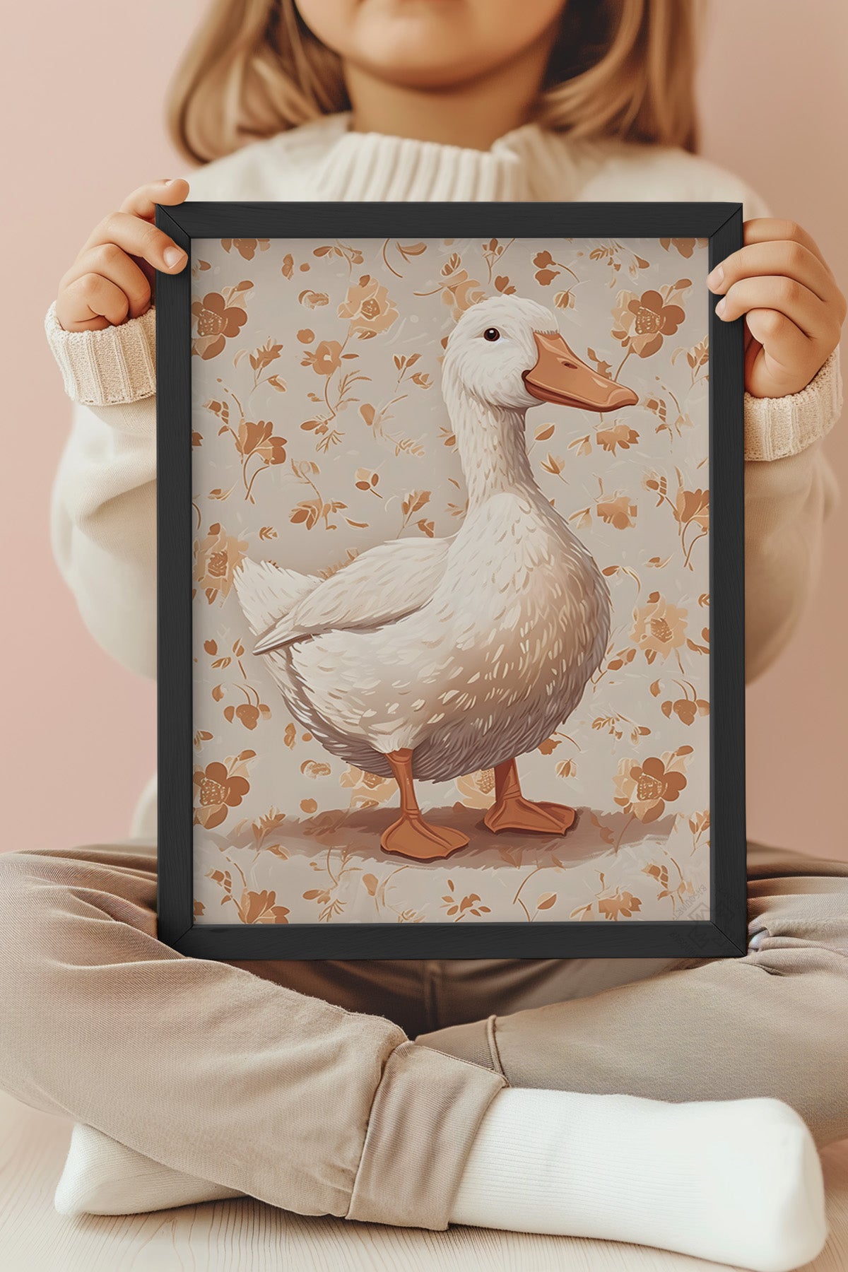 Çocuk Odası, Bebek Odası Siyah Çerçeveli Poster, Tablo No:60