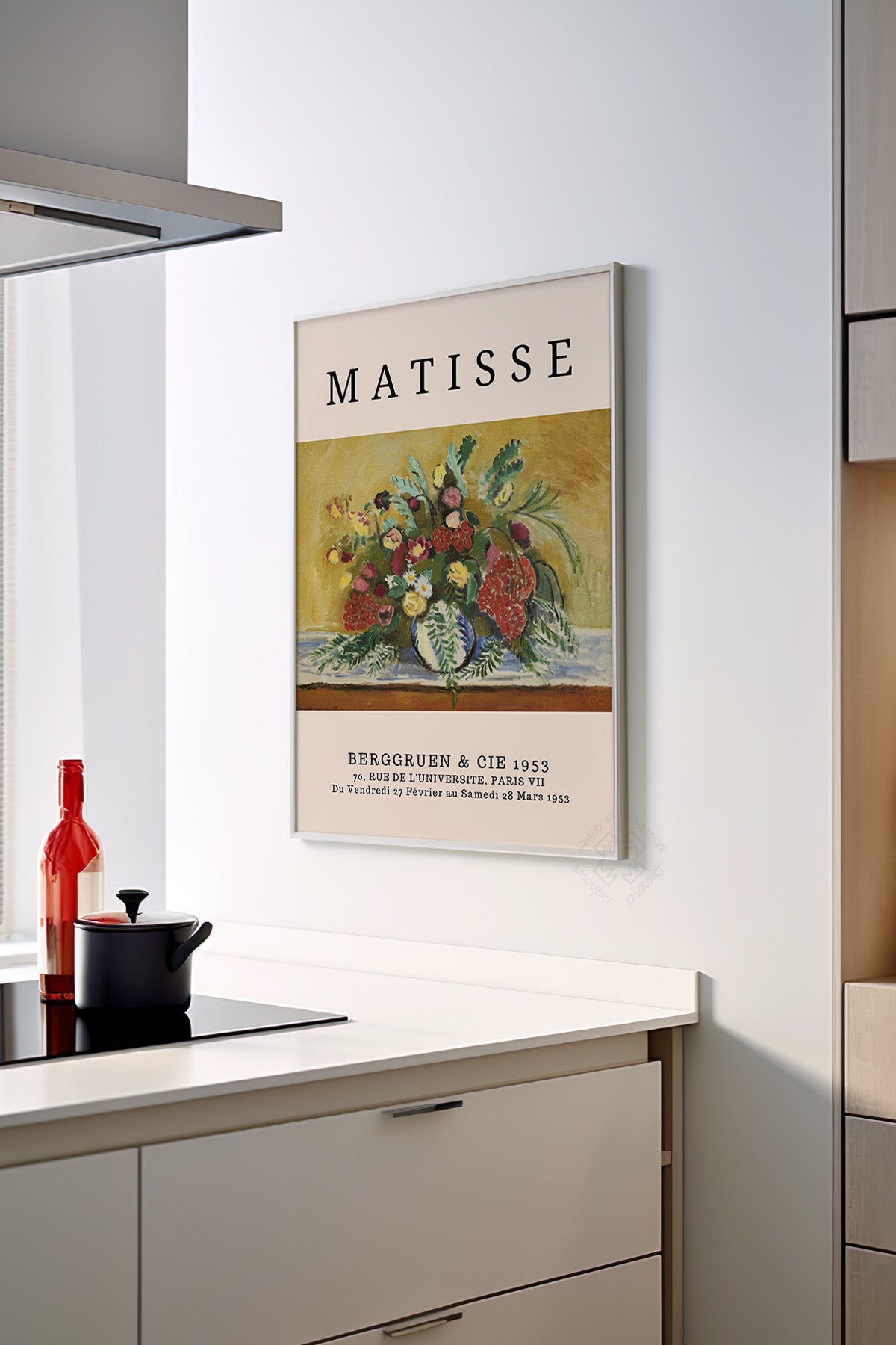 Henri Matisse Serisi Beyaz Çerçeveli Poster, Tablo Duvar Dekoru No:2