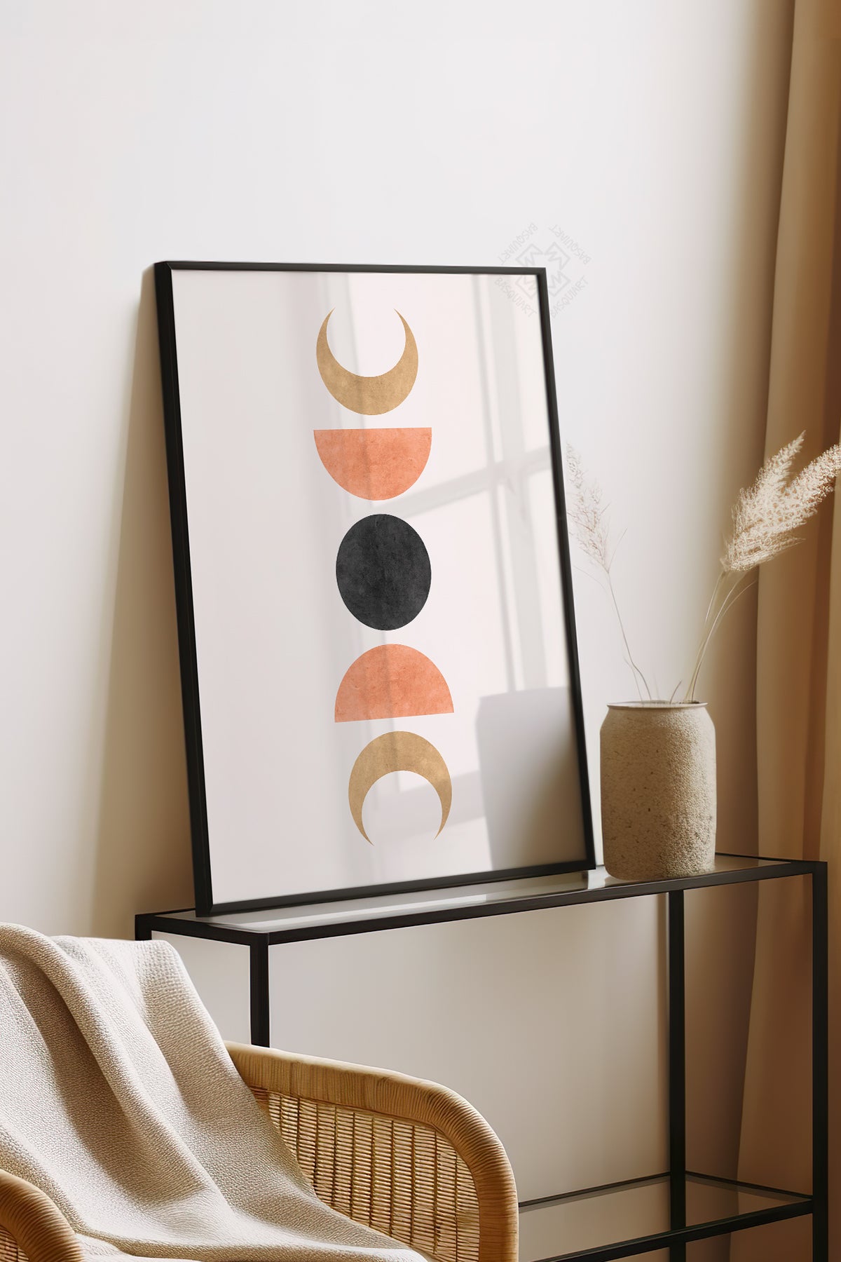 Bohemian Serisi Siyah Çerçeveli Poster, Tablo No:13