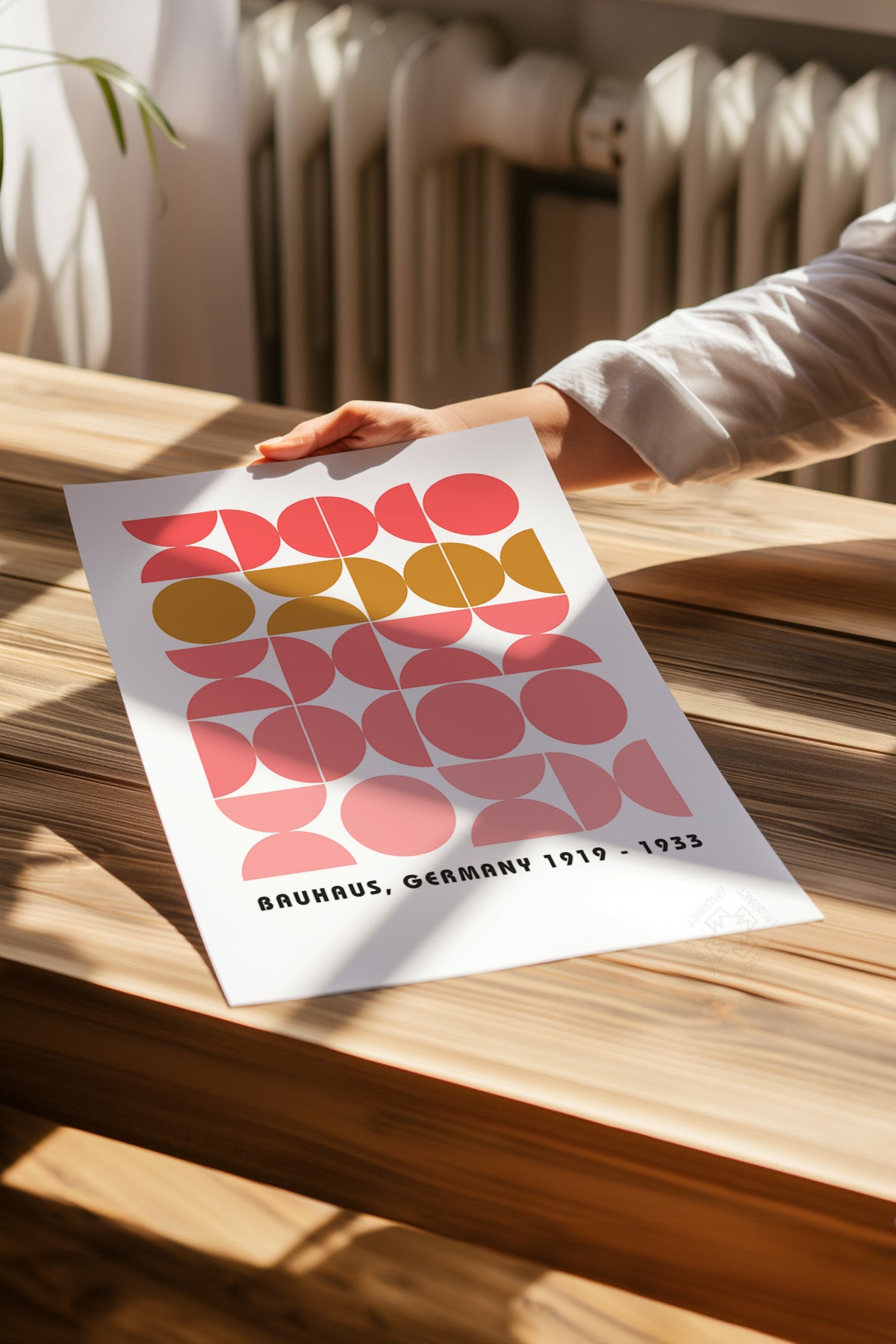 Bauhaus Çizgisel 4'lü Poster Seti, Duvar Dekoru No:26