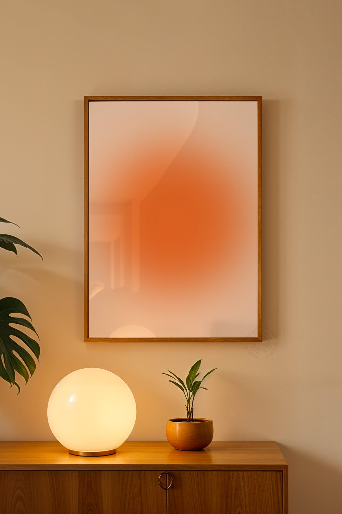 Aura Serisi Ahşap Çerçeveli Poster, Tablo No:78