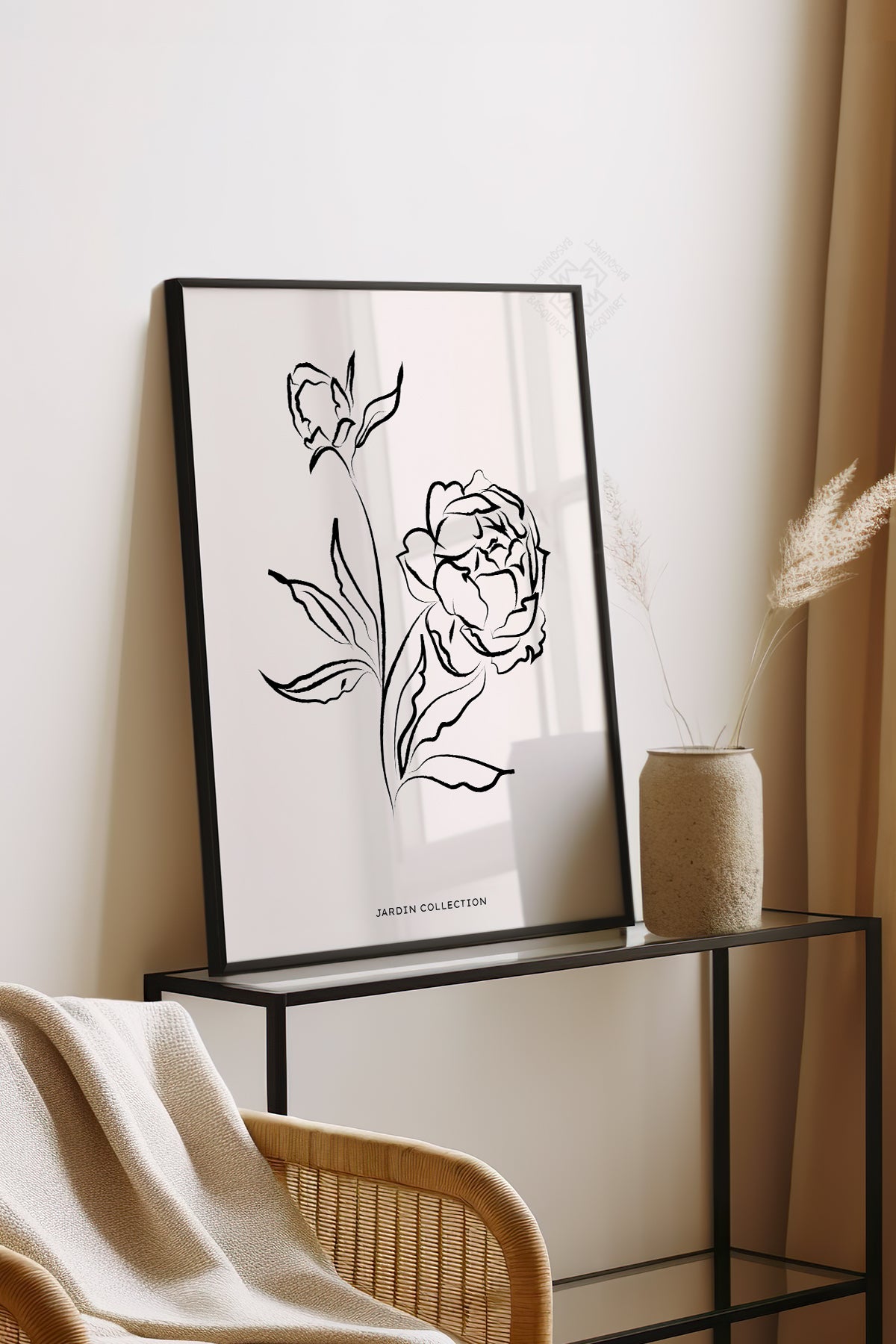 Bohemian Serisi Siyah Çerçeveli Poster, Tablo No:114