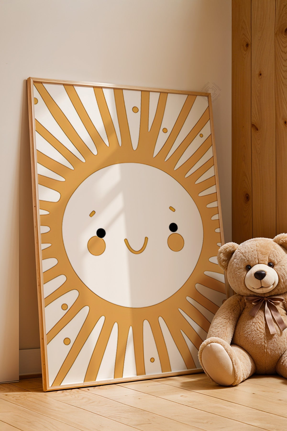 Çocuk Odası, Bebek Odası Ahşap Çerçeveli Poster, Tablo No:65