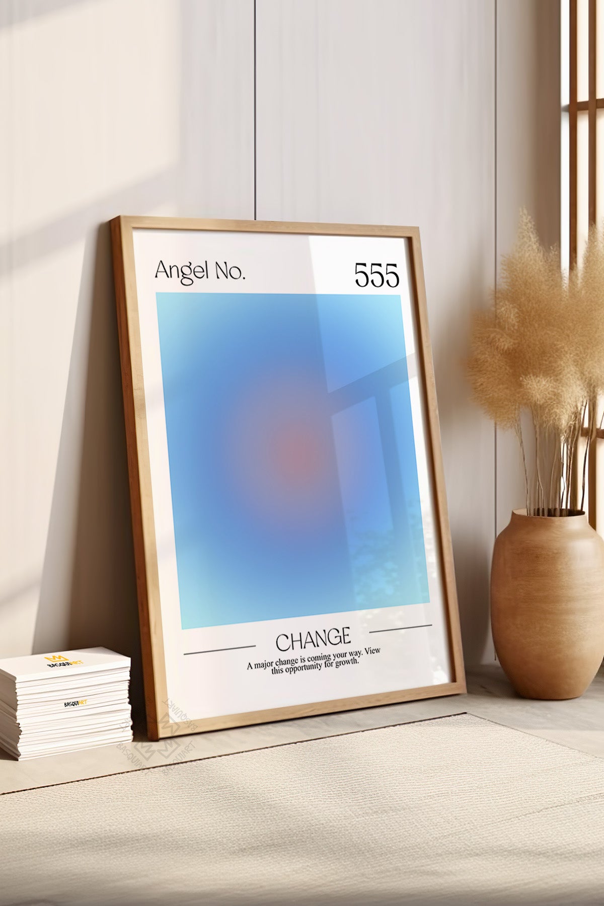Aura Serisi Ahşap Çerçeveli Poster, Tablo No:9