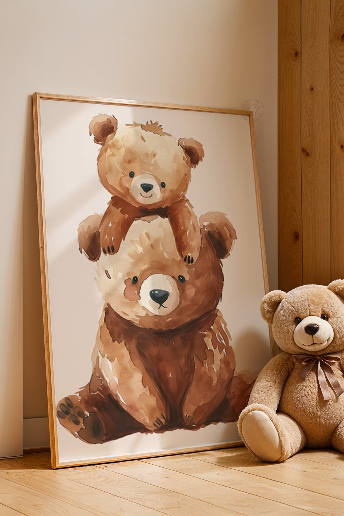 Çocuk Odası, Bebek Odası Ahşap Çerçeveli Poster, Tablo No:71