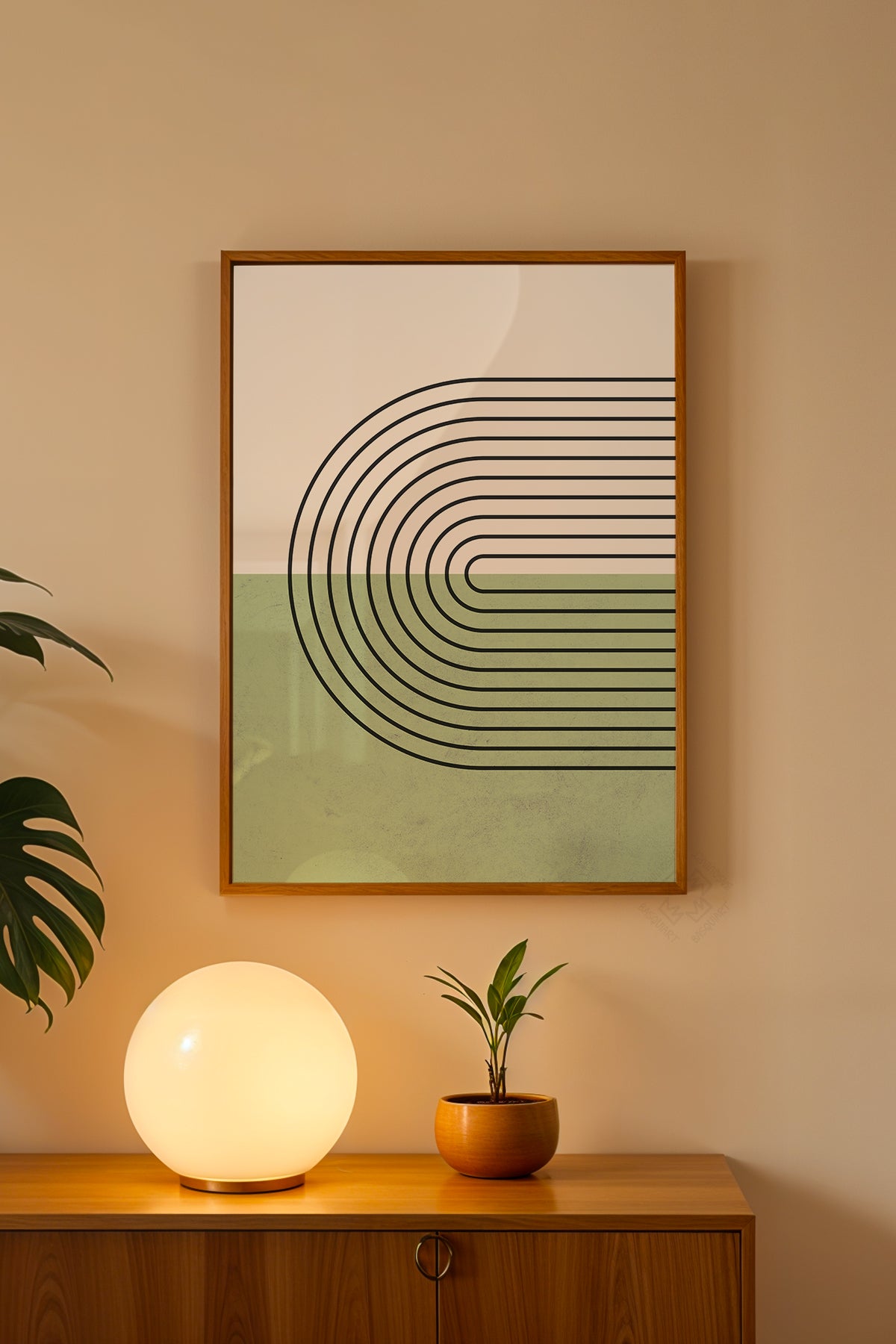 Bohemian Serisi Ahşap Çerçeveli Poster, Tablo No:49