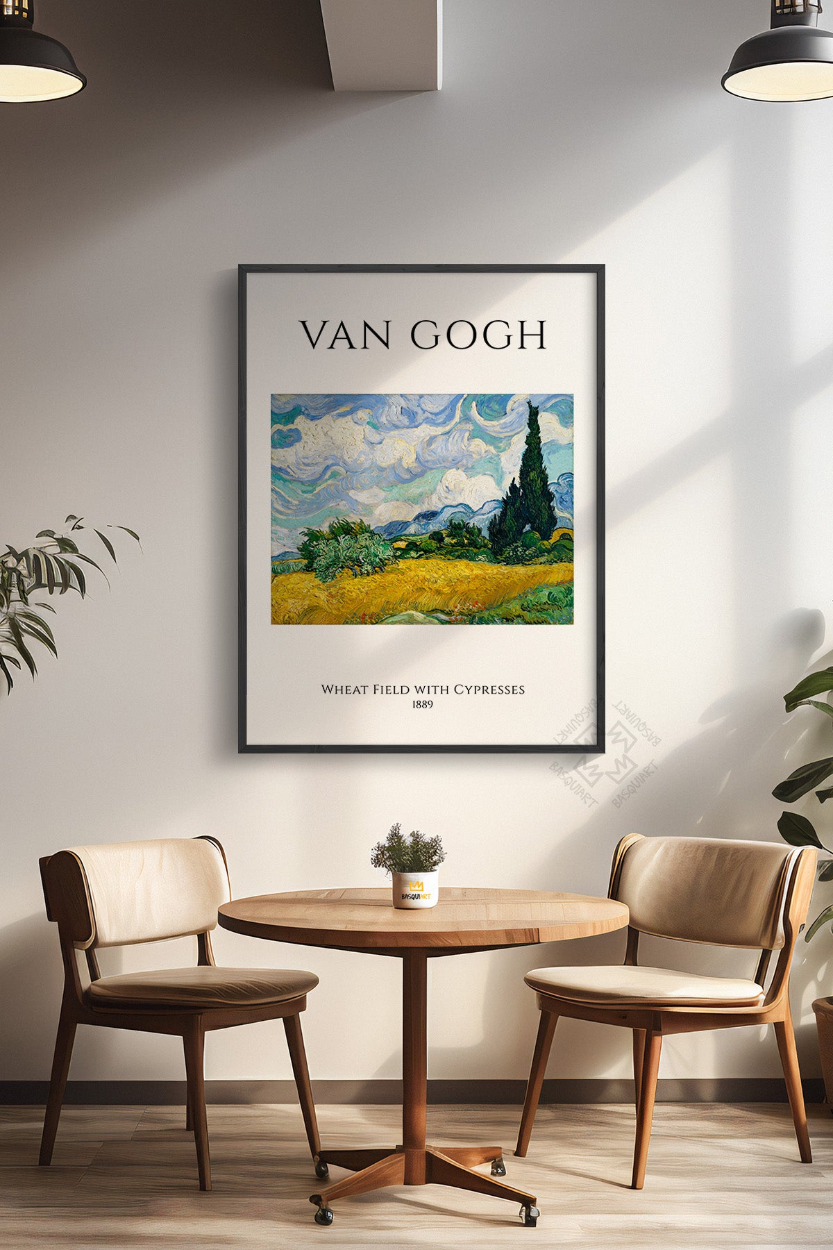 Vincent Van Gogh Serisi Siyah Çerçeveli Poster, Tablo Duvar Dekoru No:4
