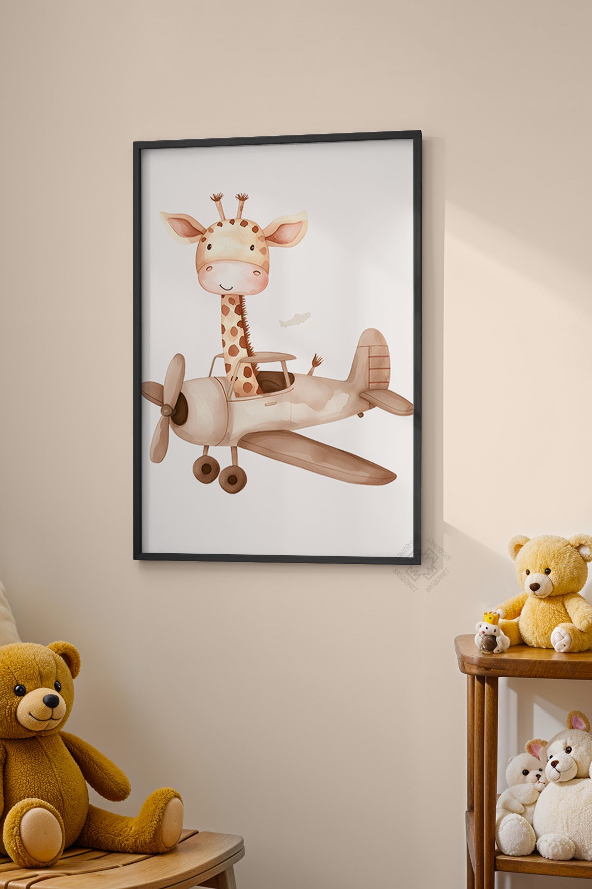 Çocuk Odası, Bebek Odası Siyah Çerçeveli Poster, Tablo No:47