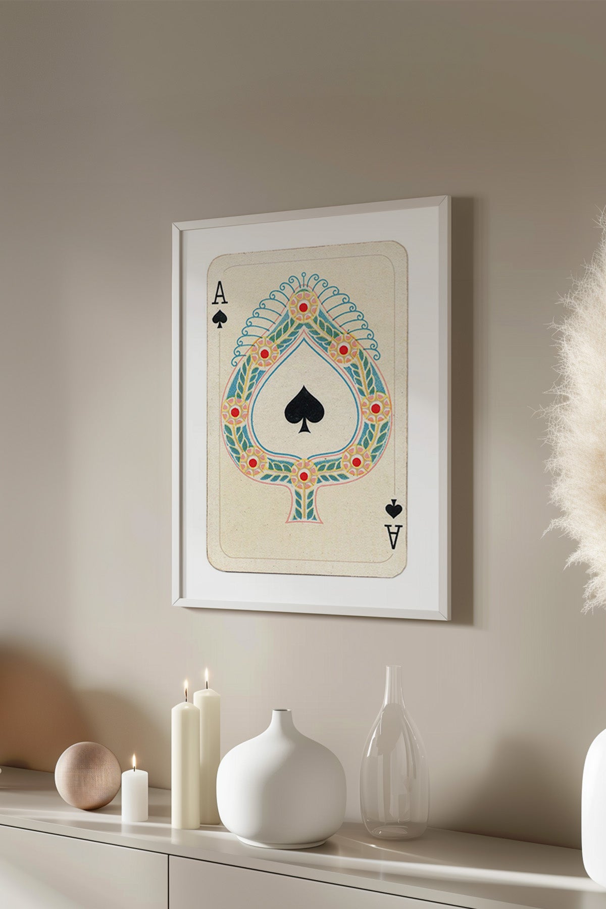 Lucky You Serisi Beyaz Çerçeveli Poster, Tablo Duvar Dekoru No:3