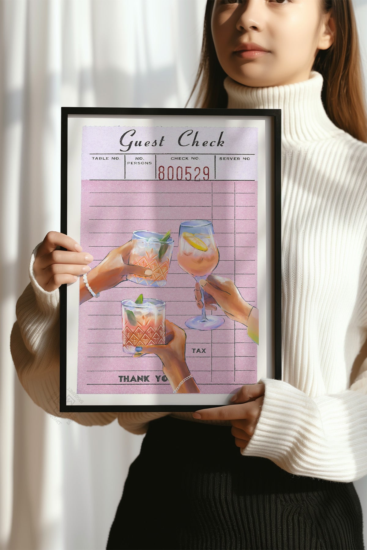 Lucky You Serisi Siyah Çerçeveli Poster, Tablo Duvar Dekoru No:51