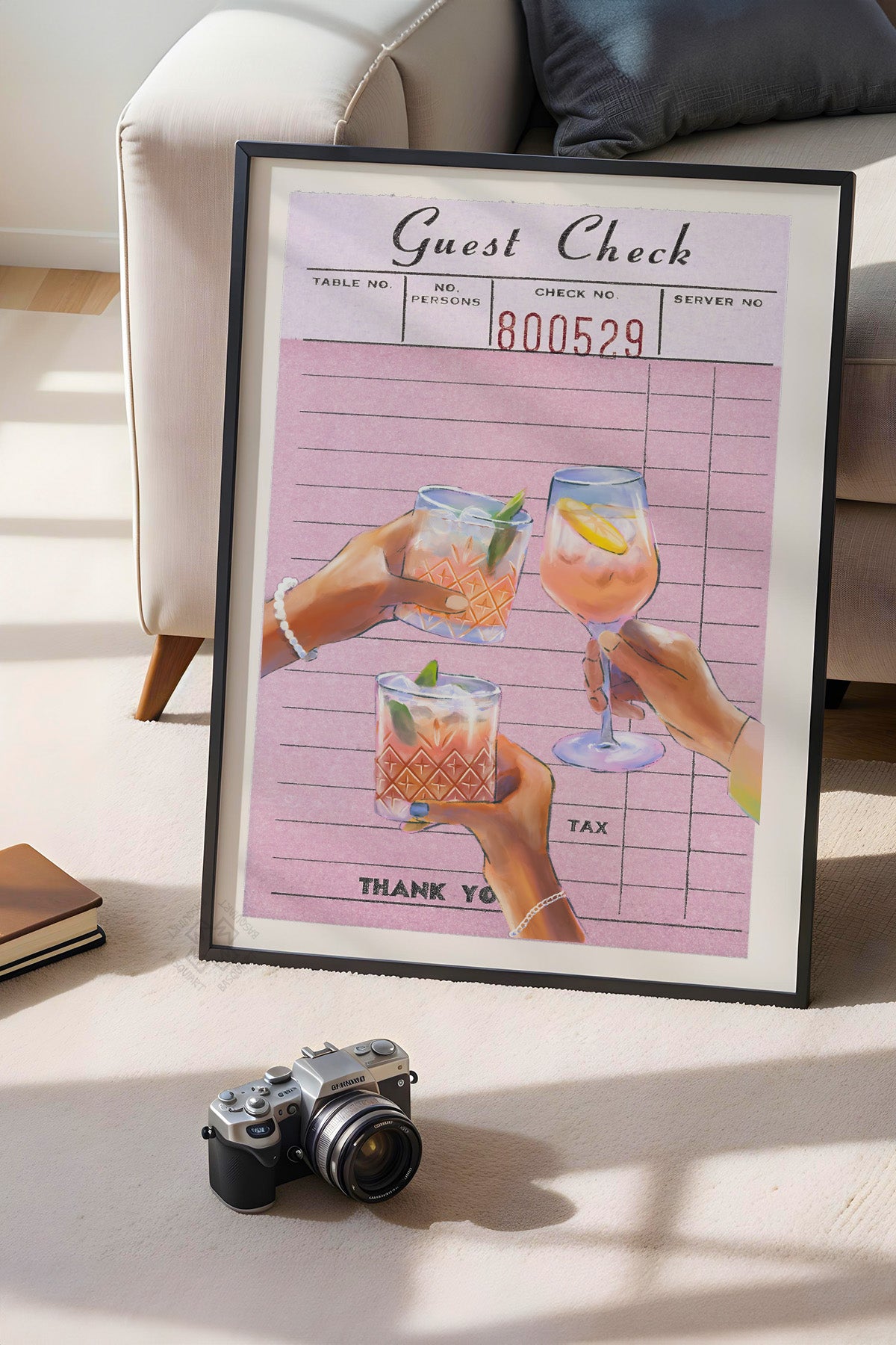 Lucky You Serisi Siyah Çerçeveli Poster, Tablo Duvar Dekoru No:51