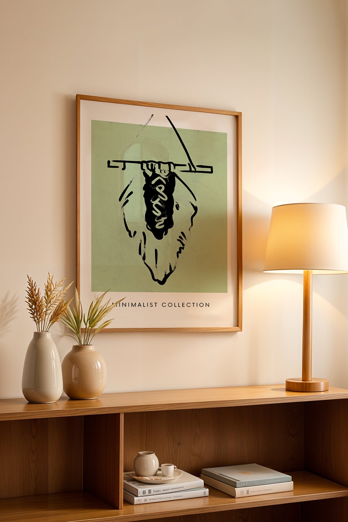 Bohemian Serisi Ahşap Çerçeveli Poster, Tablo No:57