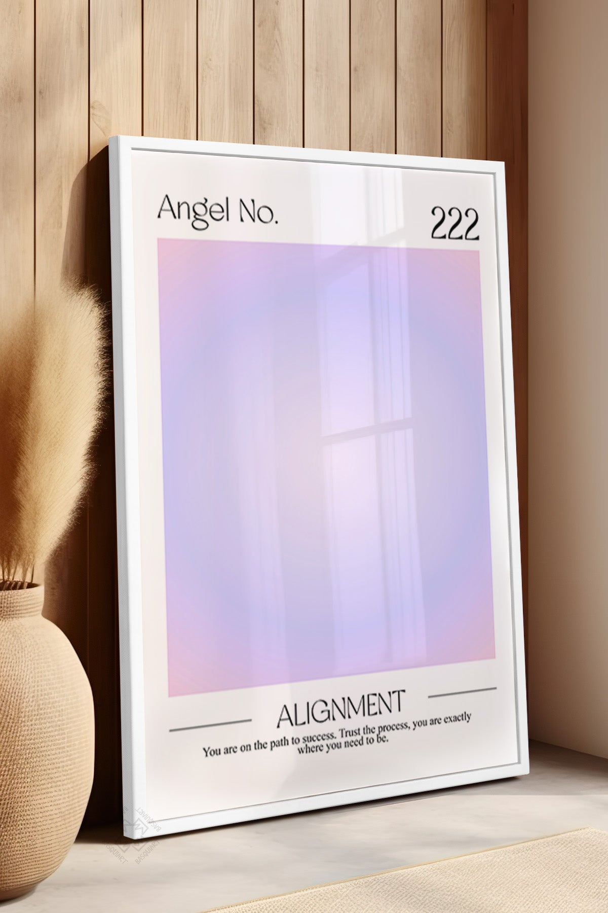 Aura Serisi Beyaz Çerçeveli Poster, Tablo No:6
