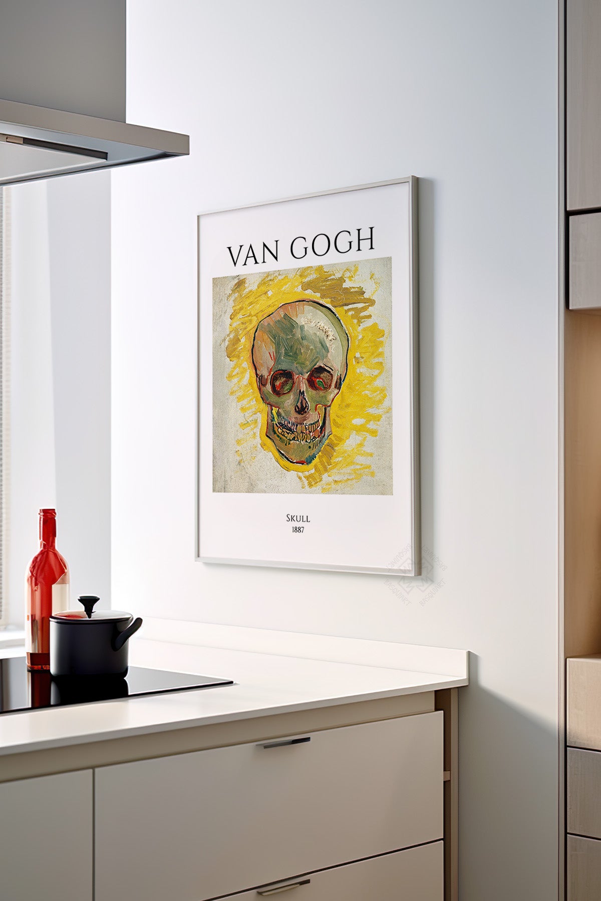 Vincent Van Gogh Serisi Beyaz Çerçeveli Poster, Tablo Duvar Dekoru No:30