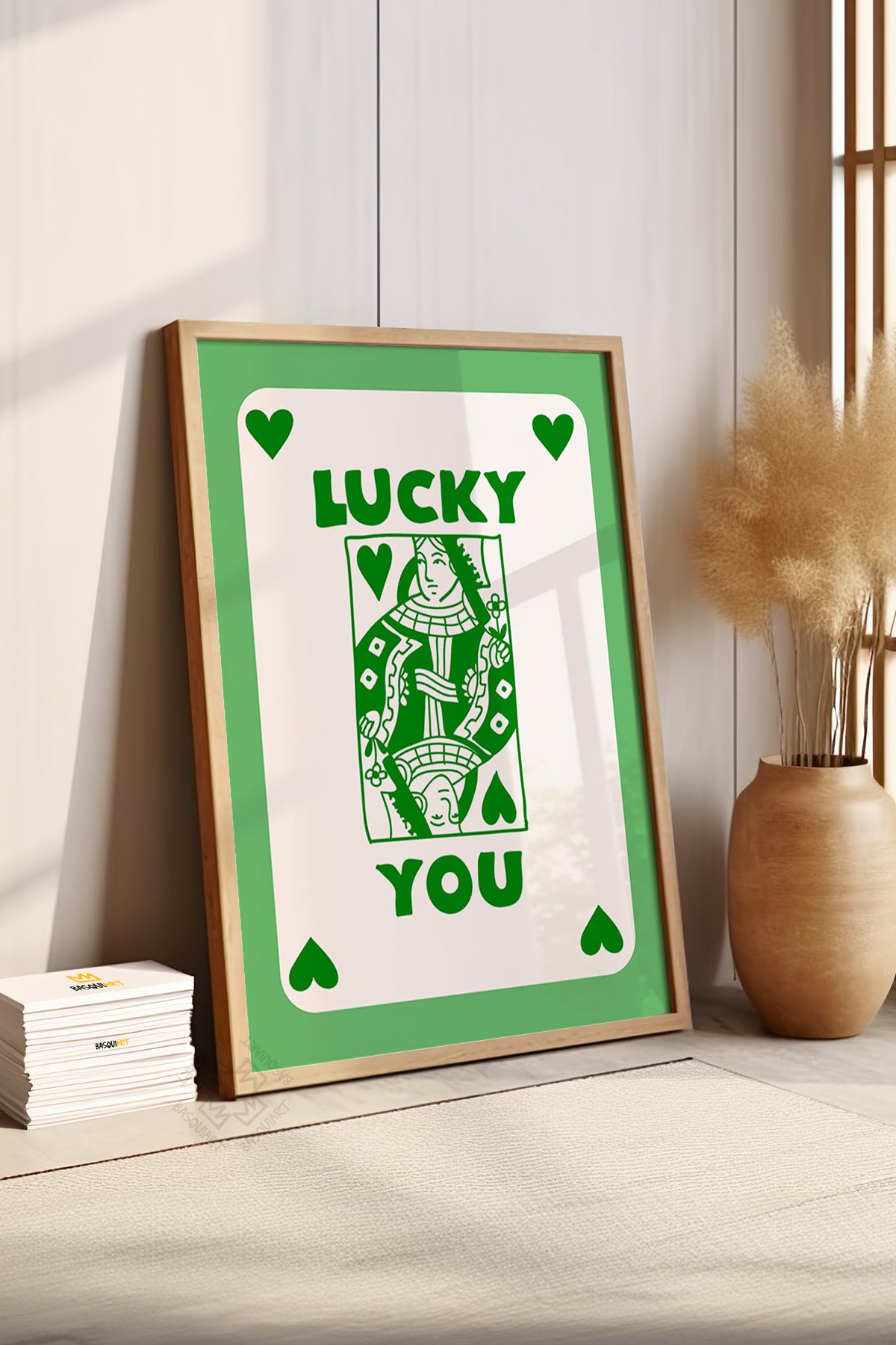 Lucky You Serisi Ahşap Çerçeveli Poster, Tablo Duvar Dekoru No:127
