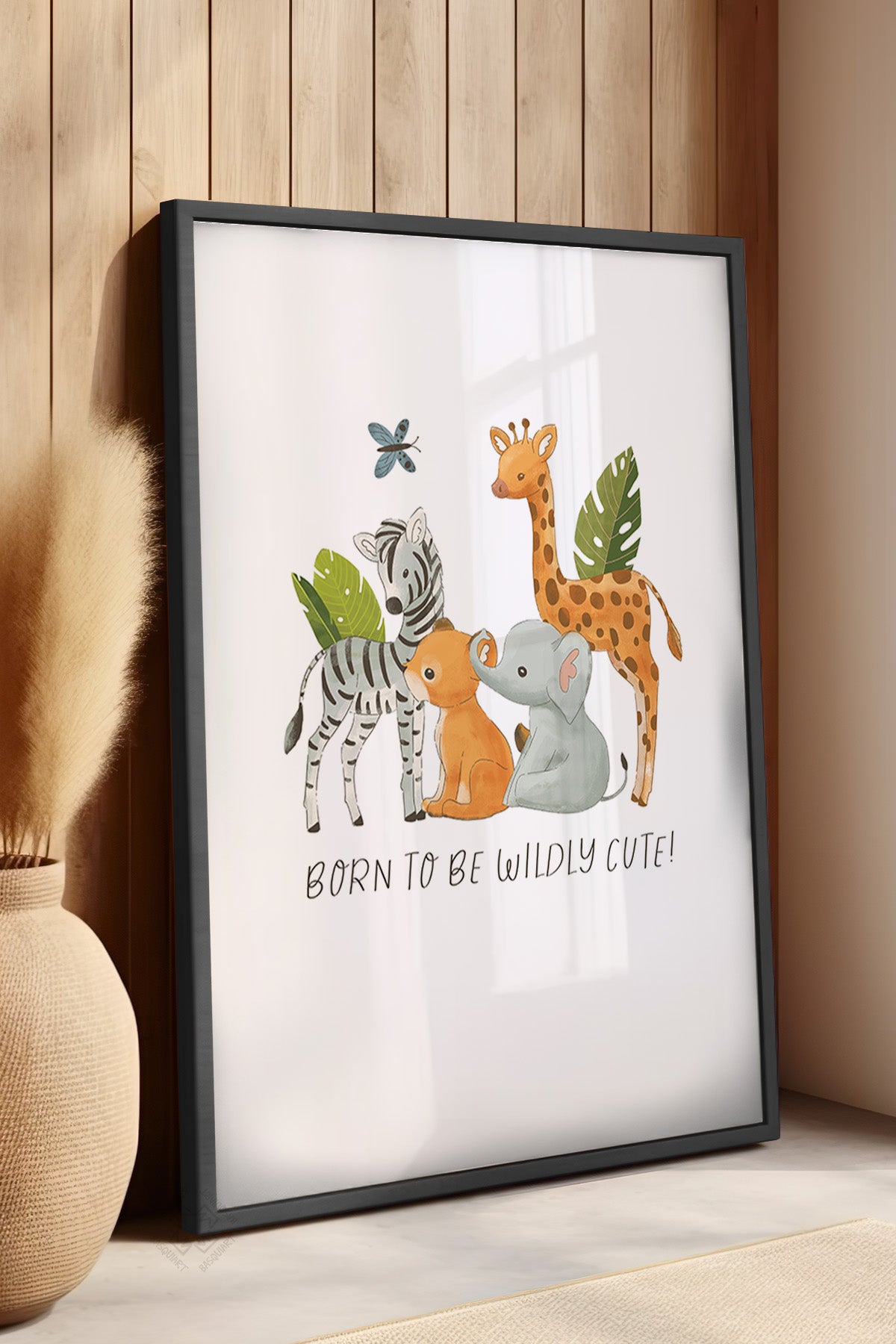 Çocuk Odası, Bebek Odası Siyah Çerçeveli Poster, Tablo No:98