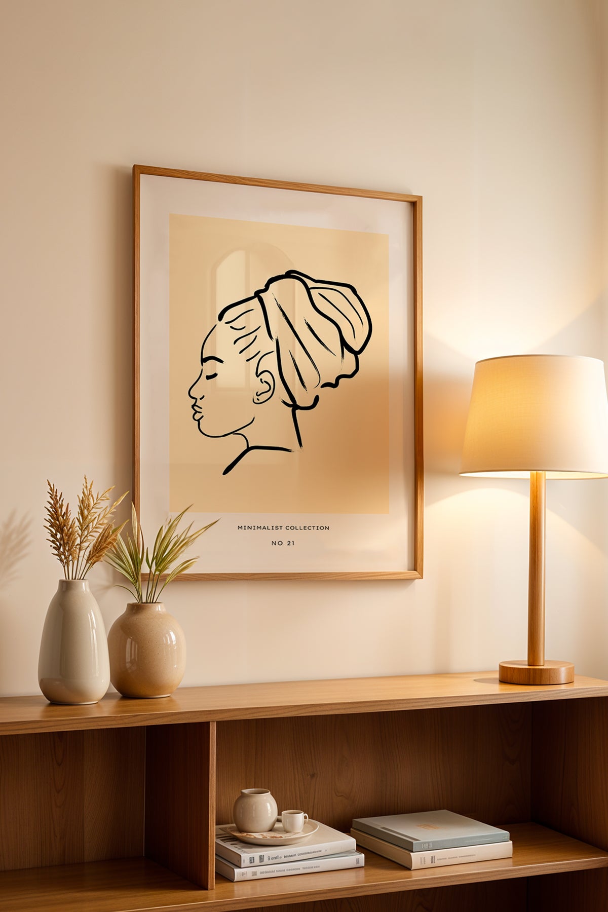 Bohemian Serisi Ahşap Çerçeveli Poster, Tablo No:97