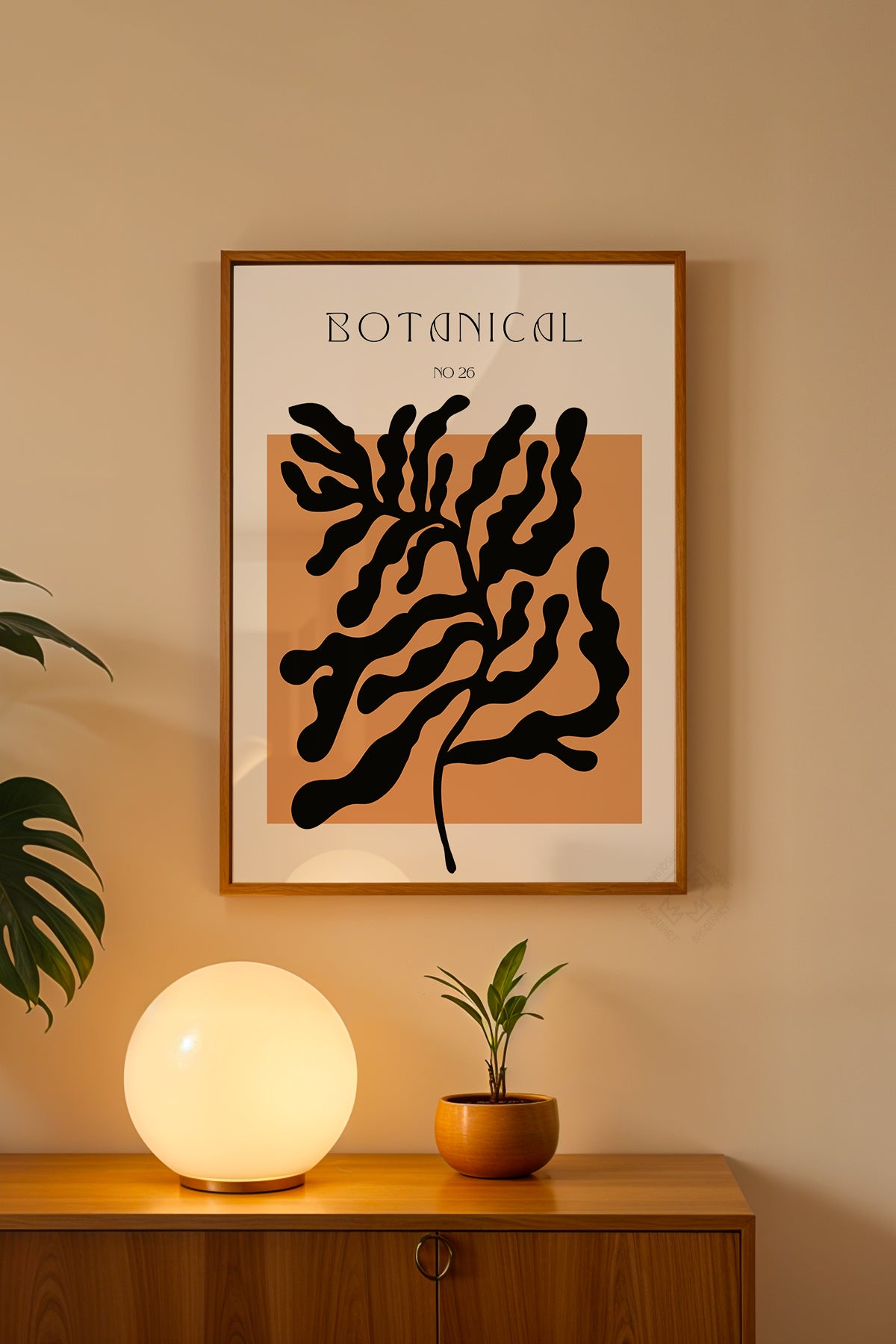 Bohemian Serisi Ahşap Çerçeveli Poster, Tablo No:126